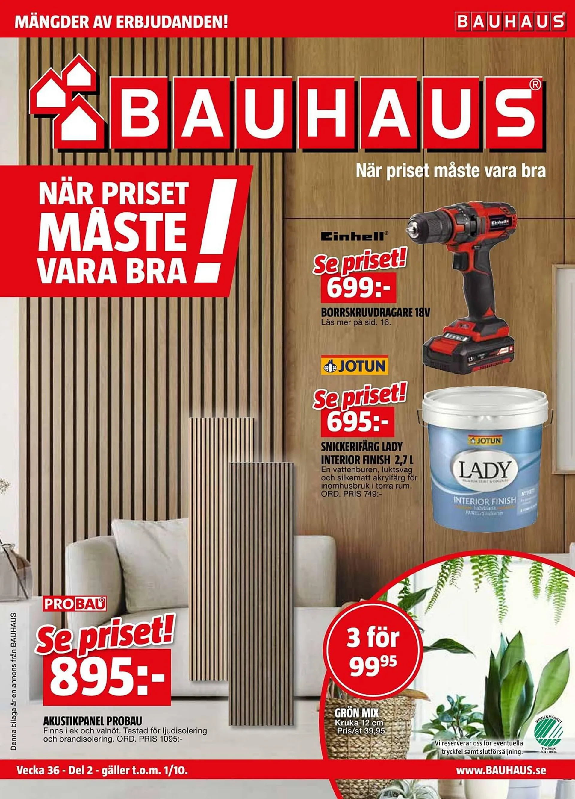 Bauhaus reklamblad