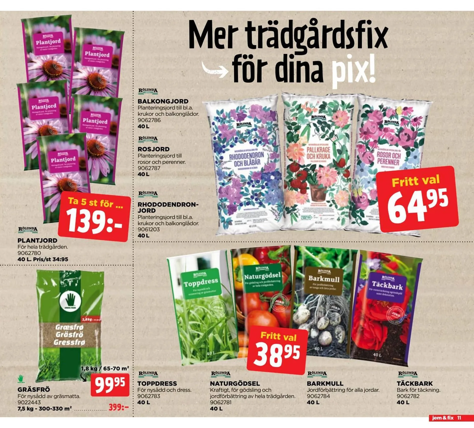 Jem&Fix reklamblad från 8 september till 22 september 2024 - Reklamblad sidor 11