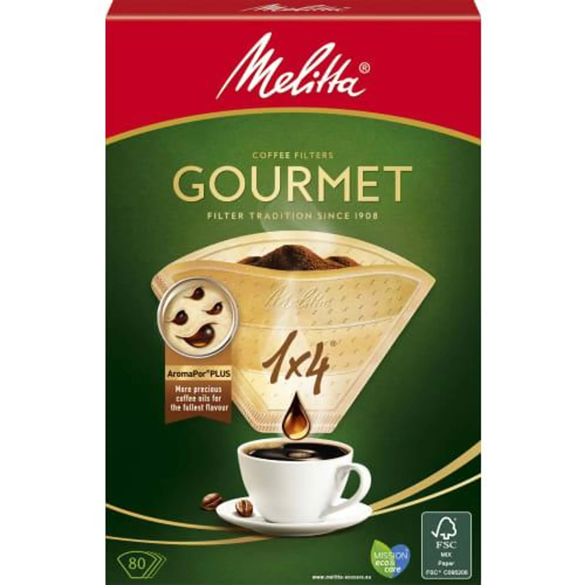 Kaffefilter 1x4 Gourmet