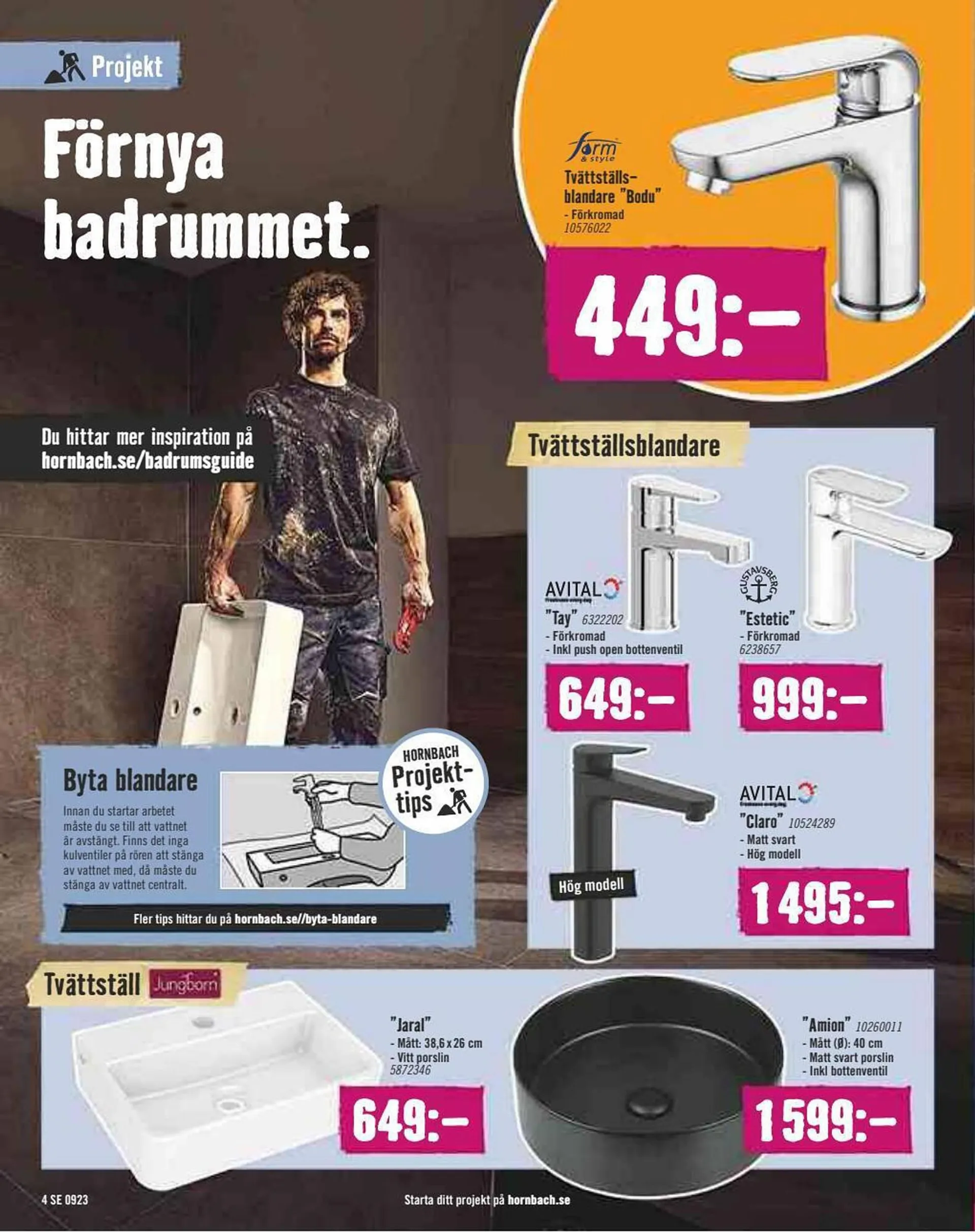 Hornbach reklamblad från 1 september till 27 september 2023 - Reklamblad sidor 4