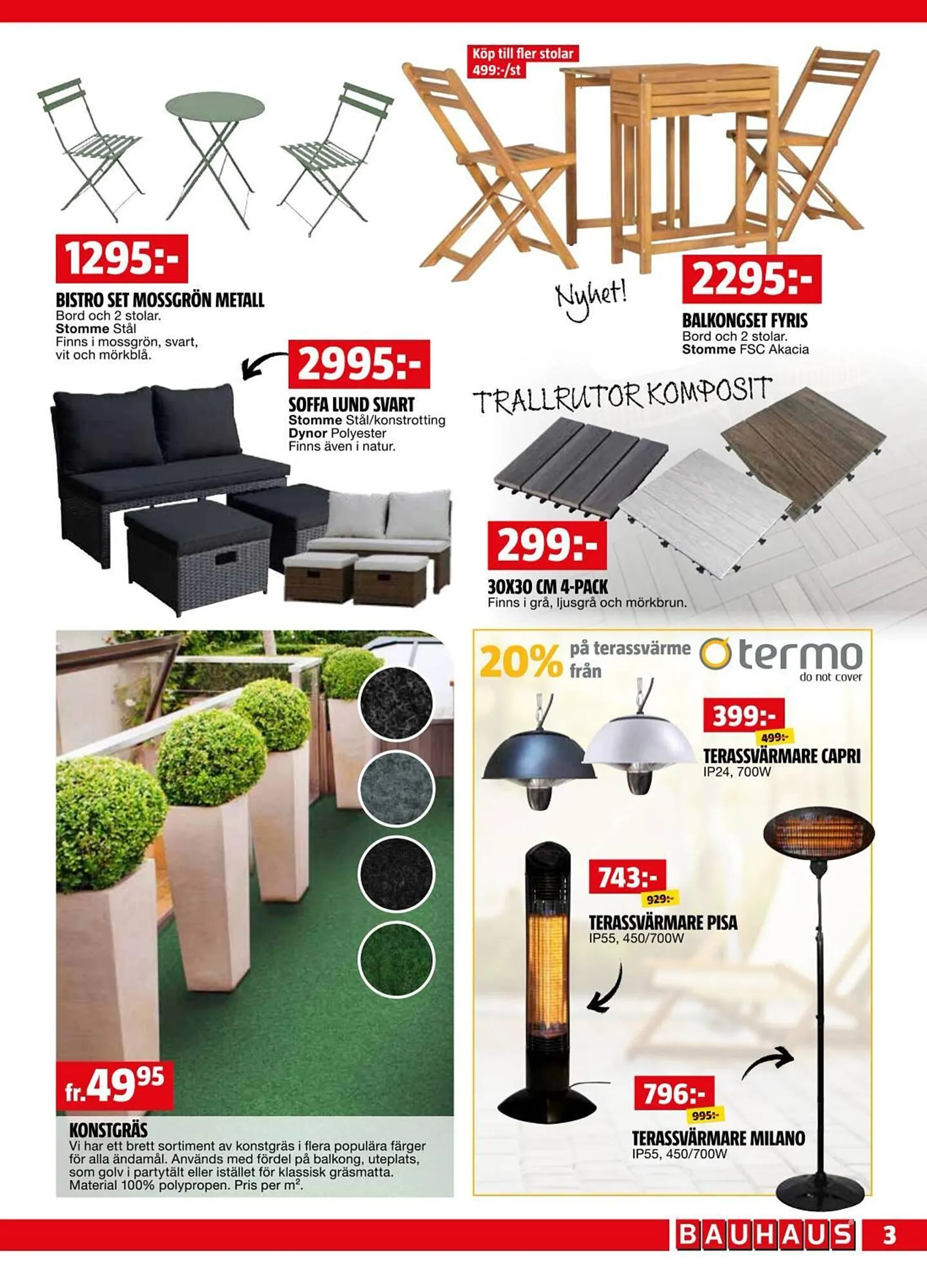 Bauhaus reklamblad från 31 mars till 13 april 2025 - Reklamblad sidor 3