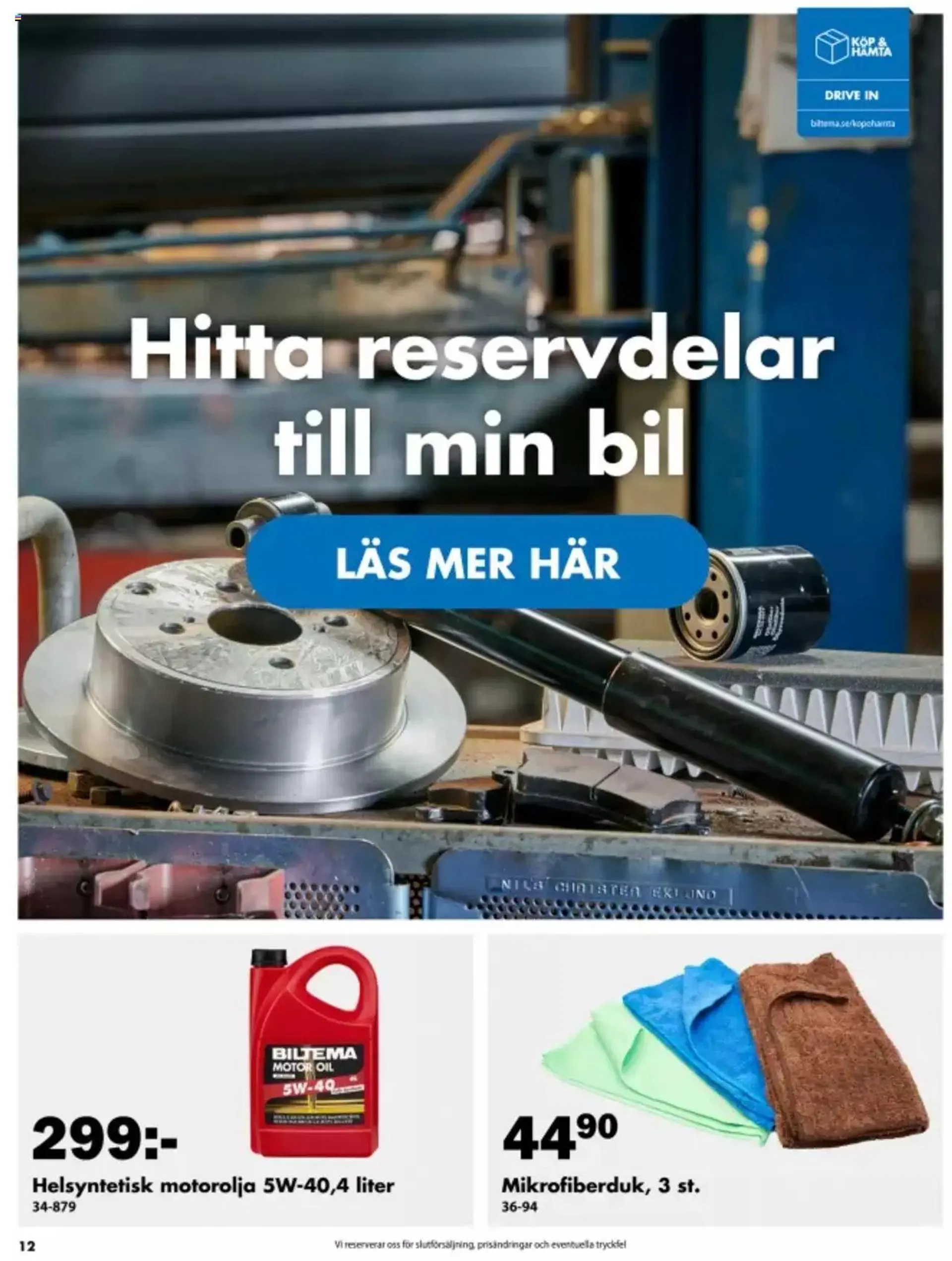 Biltema - erbjudanden från 25 juni till 31 december 2024 - Reklamblad sidor 12