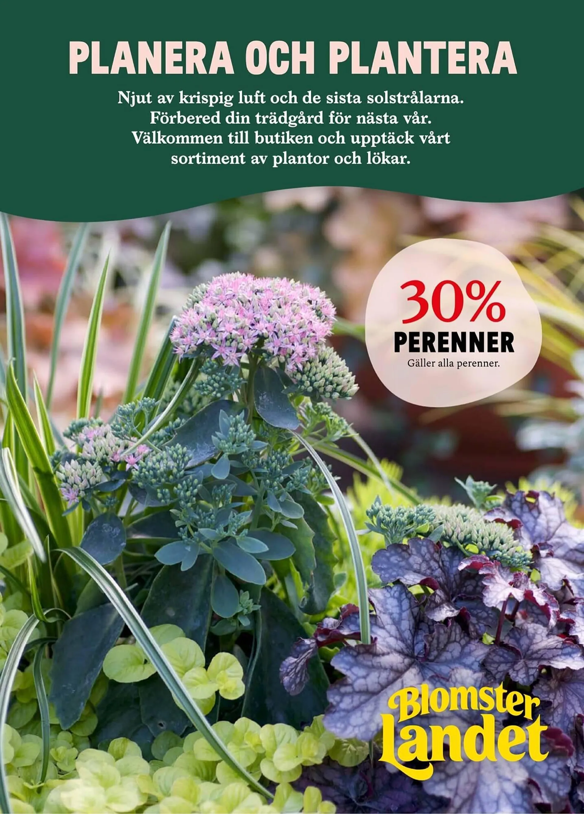 Blomsterlandet reklamblad - 1