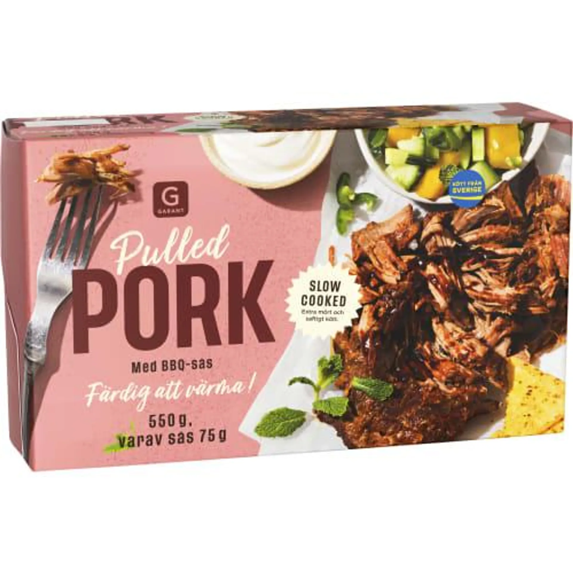 Pulled Pork med Bbq Sås Sverige