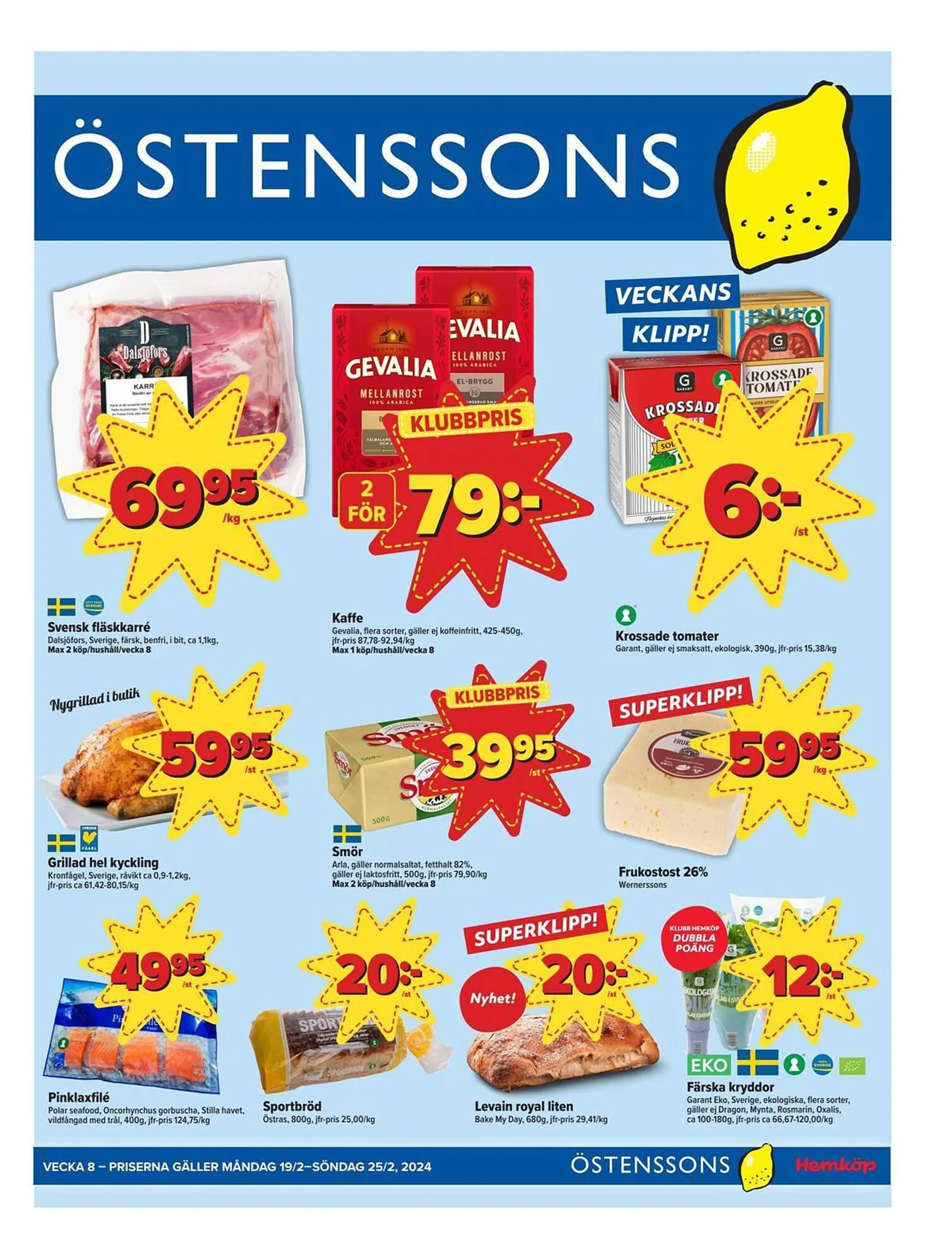 Östenssons reklamblad från 18 februari till 3 mars 2024 - Reklamblad sidor 