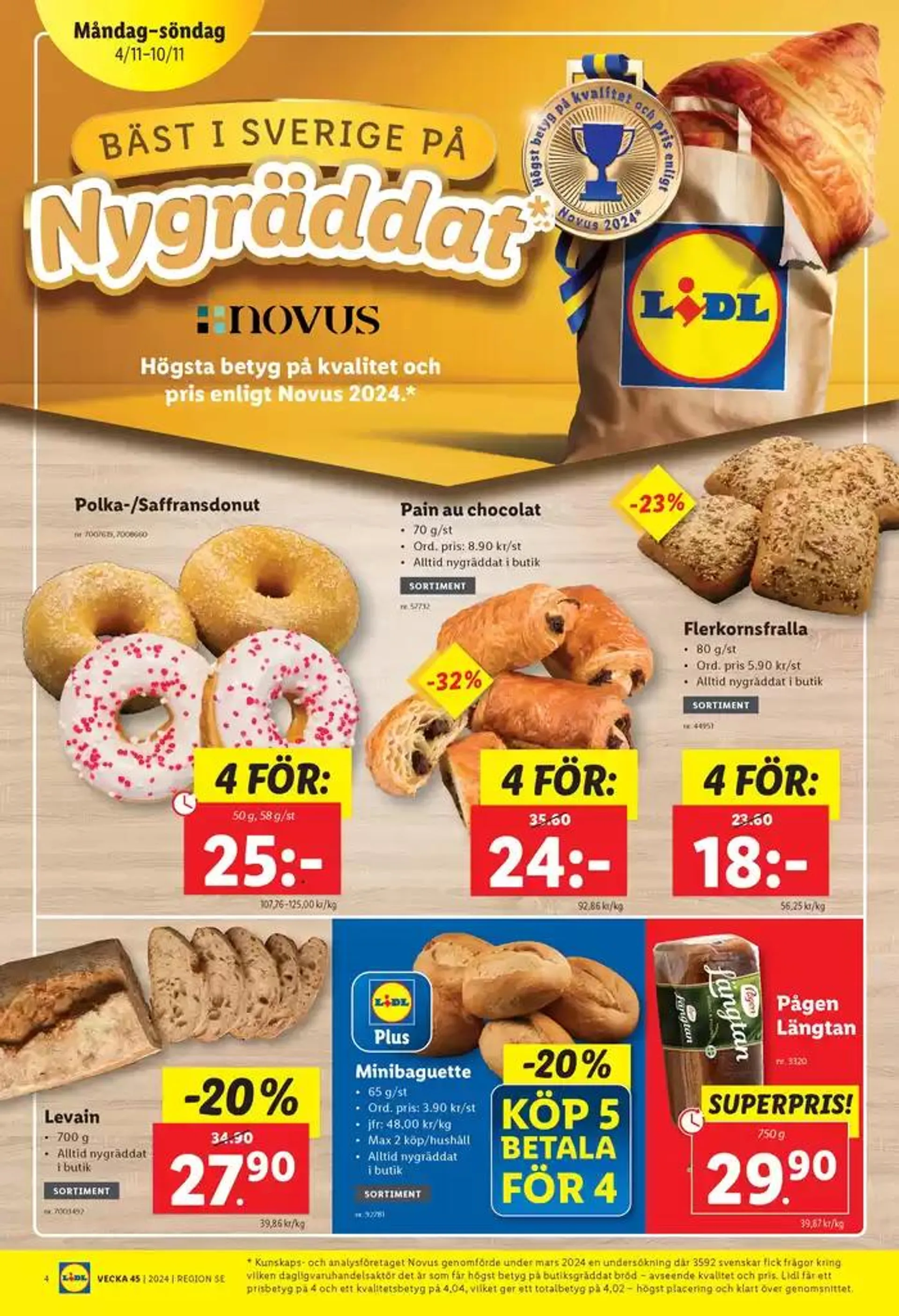 Nationell ERBJUDANDEN VECKA 45 från 4 november till 10 november 2024 - Reklamblad sidor 4