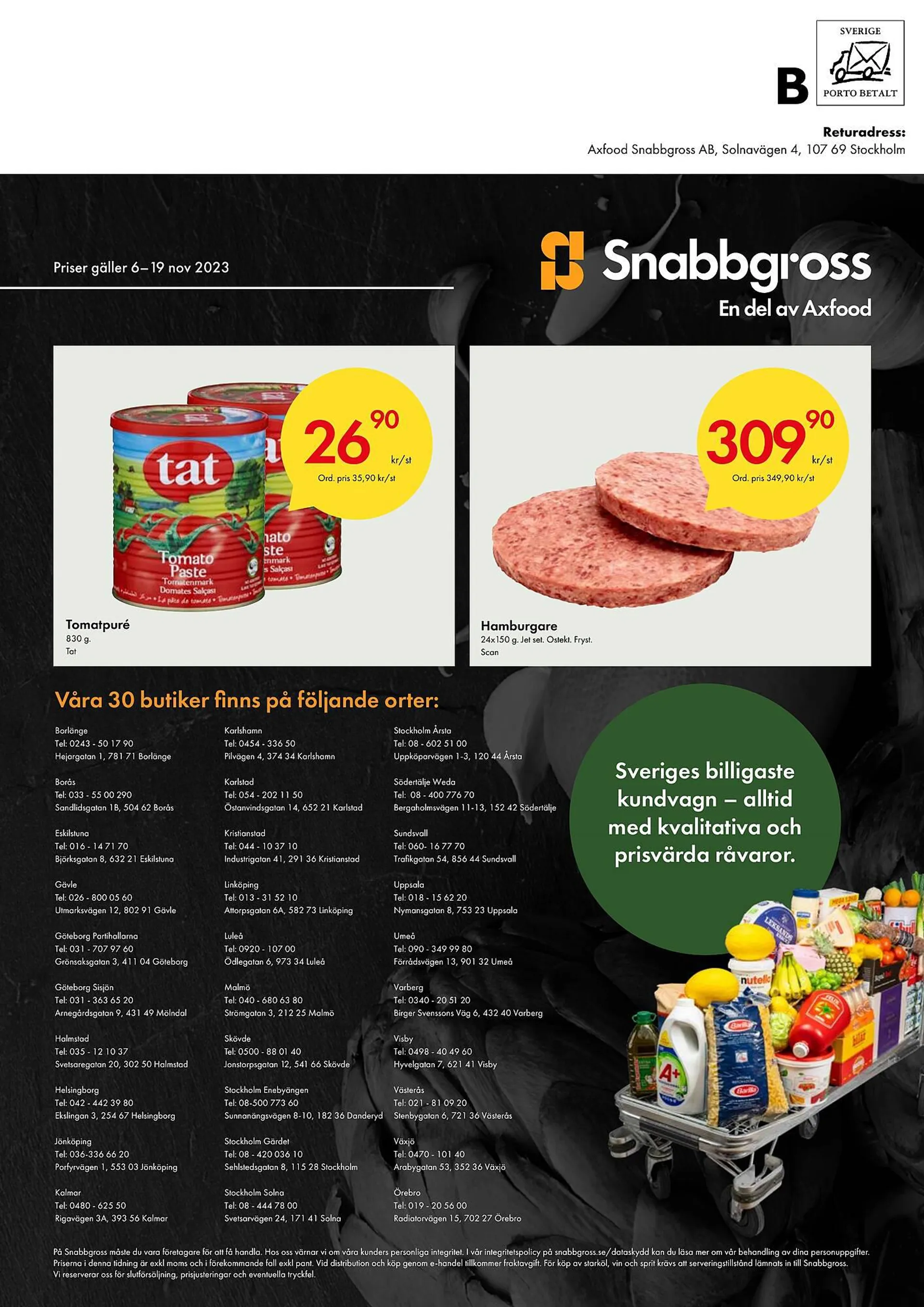 Snabbgross reklamblad från 6 november till 19 november 2023 - Reklamblad sidor 9