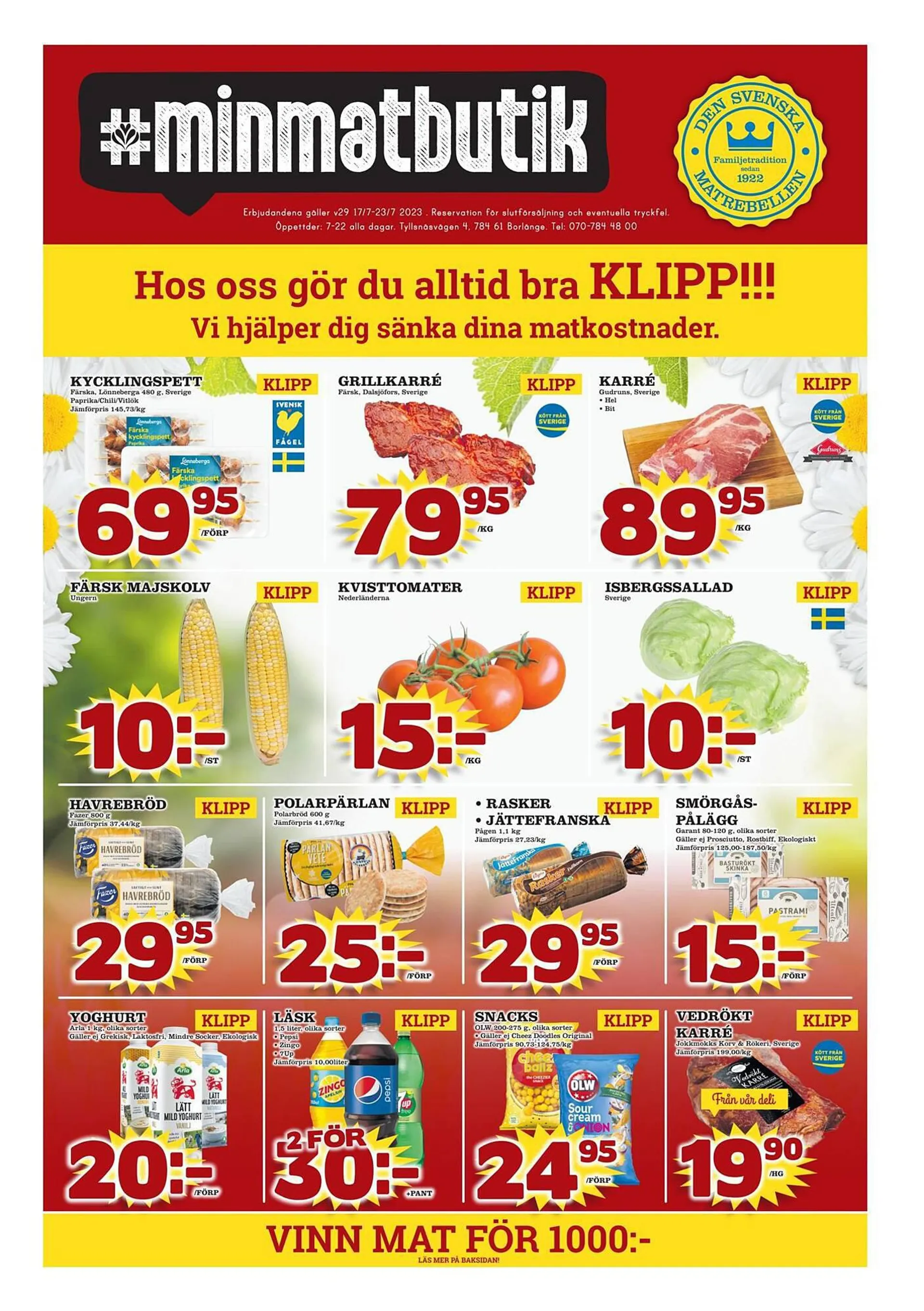 minmatbutik reklamblad - 1