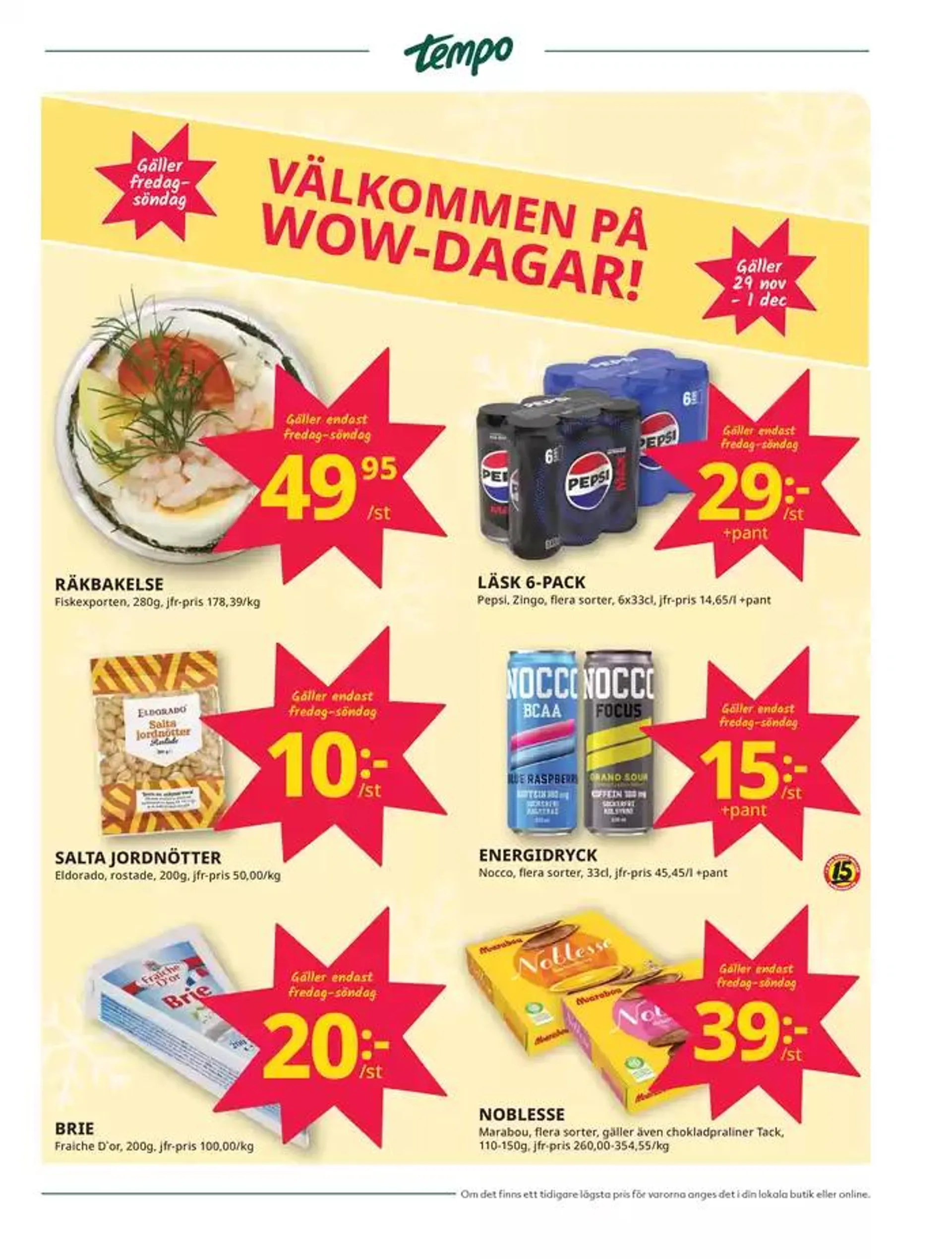 Veckans erbjudanden Tempo från 25 november till 9 december 2024 - Reklamblad sidor 3