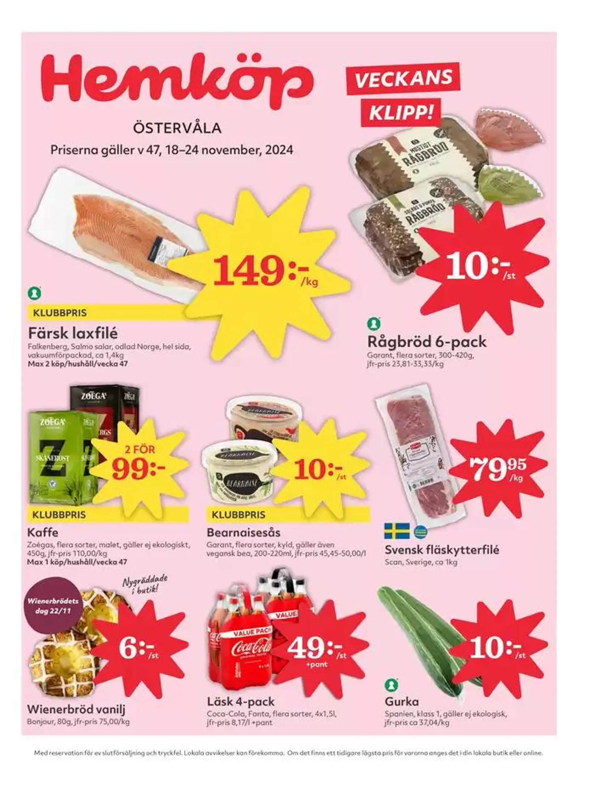 Aktuella deals och erbjudanden från 18 november till 24 november 2024 - Reklamblad sidor 1