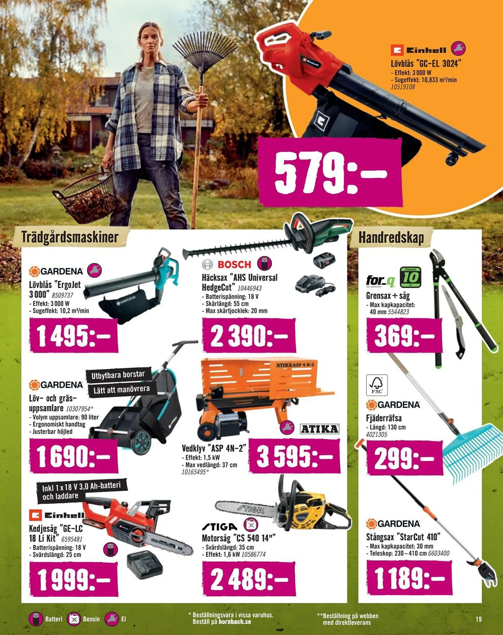 Hornbach reklamblad från 27 september till 23 oktober 2024 - Reklamblad sidor 19