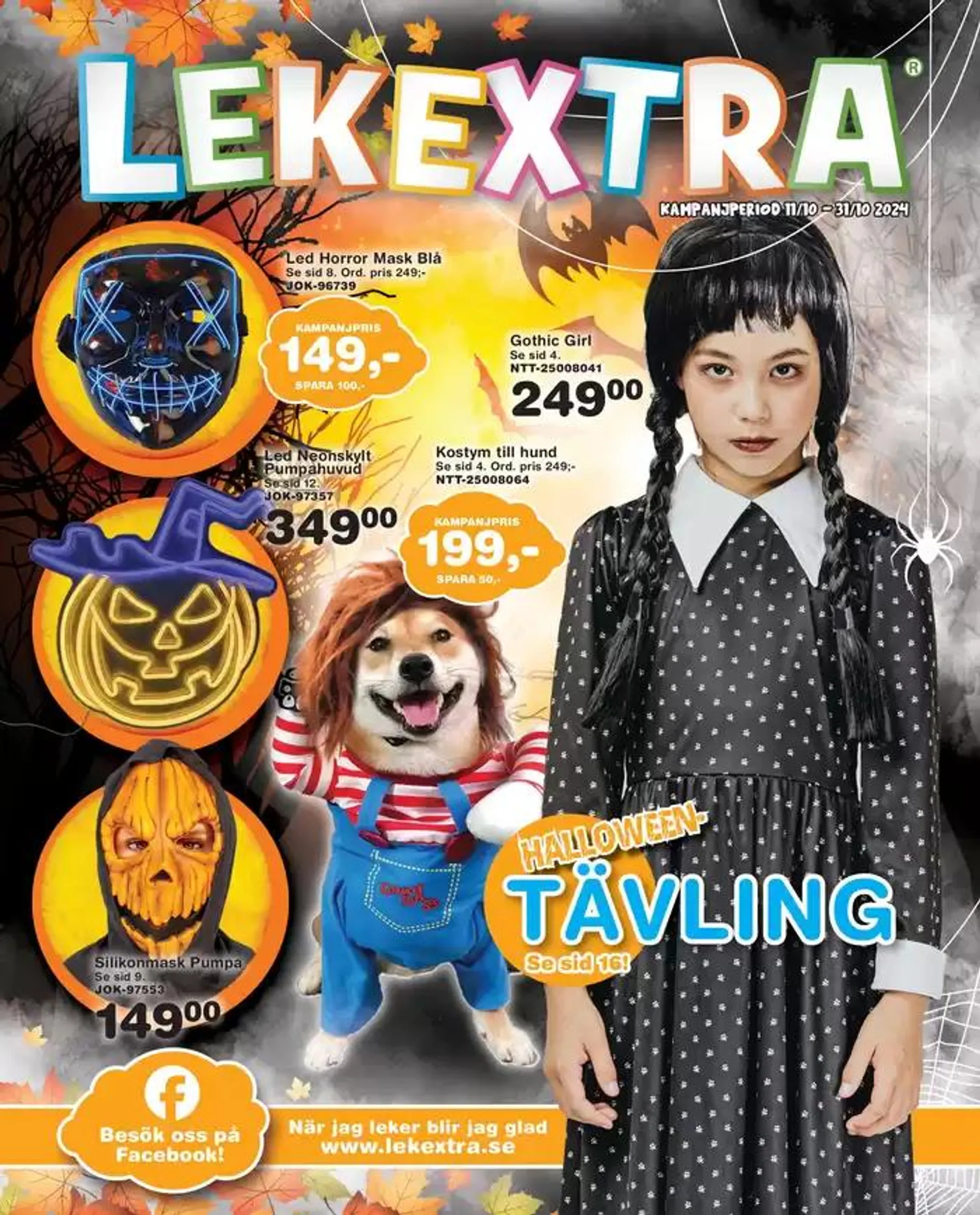 Halloween med Lekextra från 12 oktober till 26 oktober 2024 - Reklamblad sidor 1