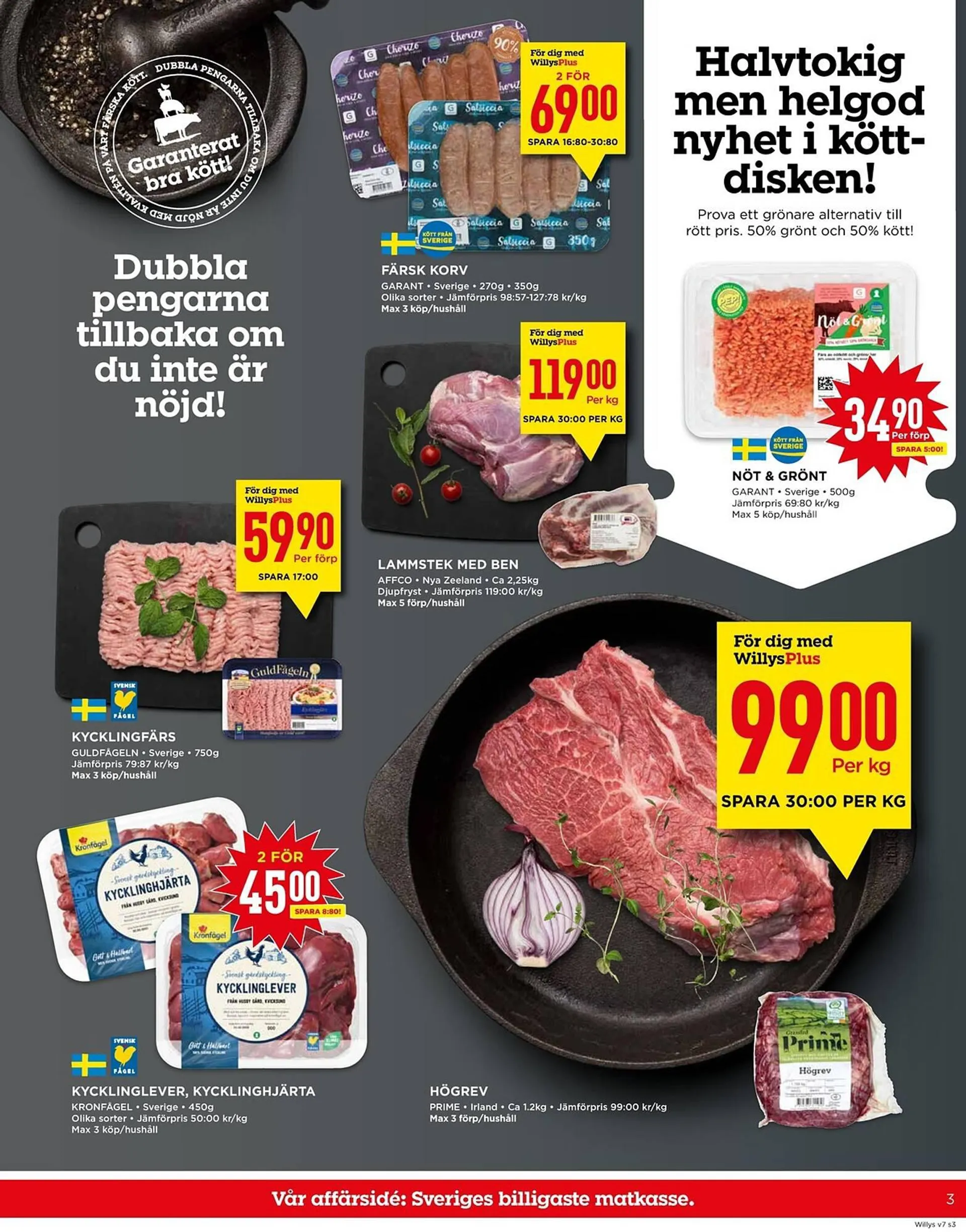 Willys reklamblad från 12 februari till 18 februari 2024 - Reklamblad sidor 3