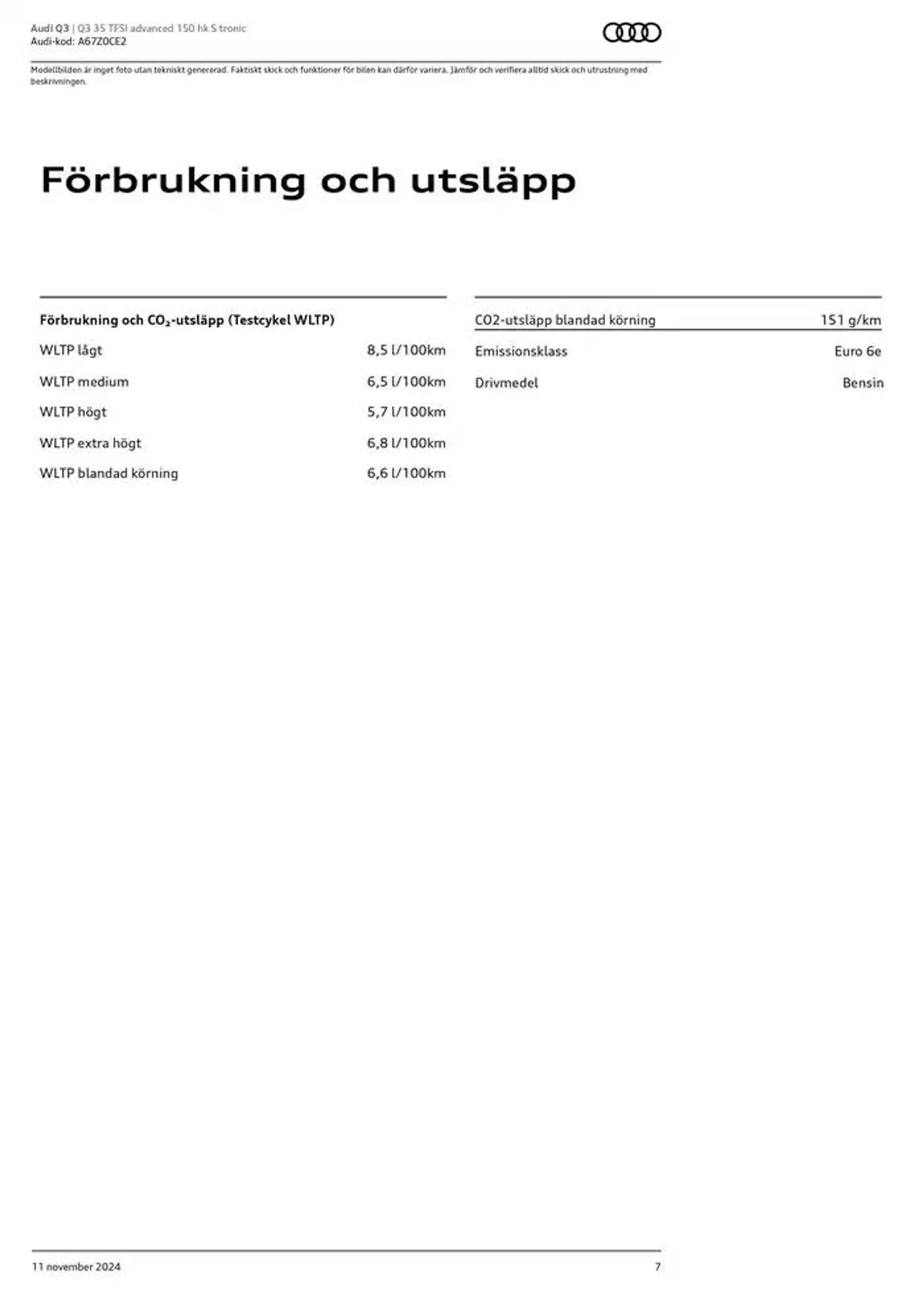 Audi Q3 från 11 november till 11 november 2025 - Reklamblad sidor 7