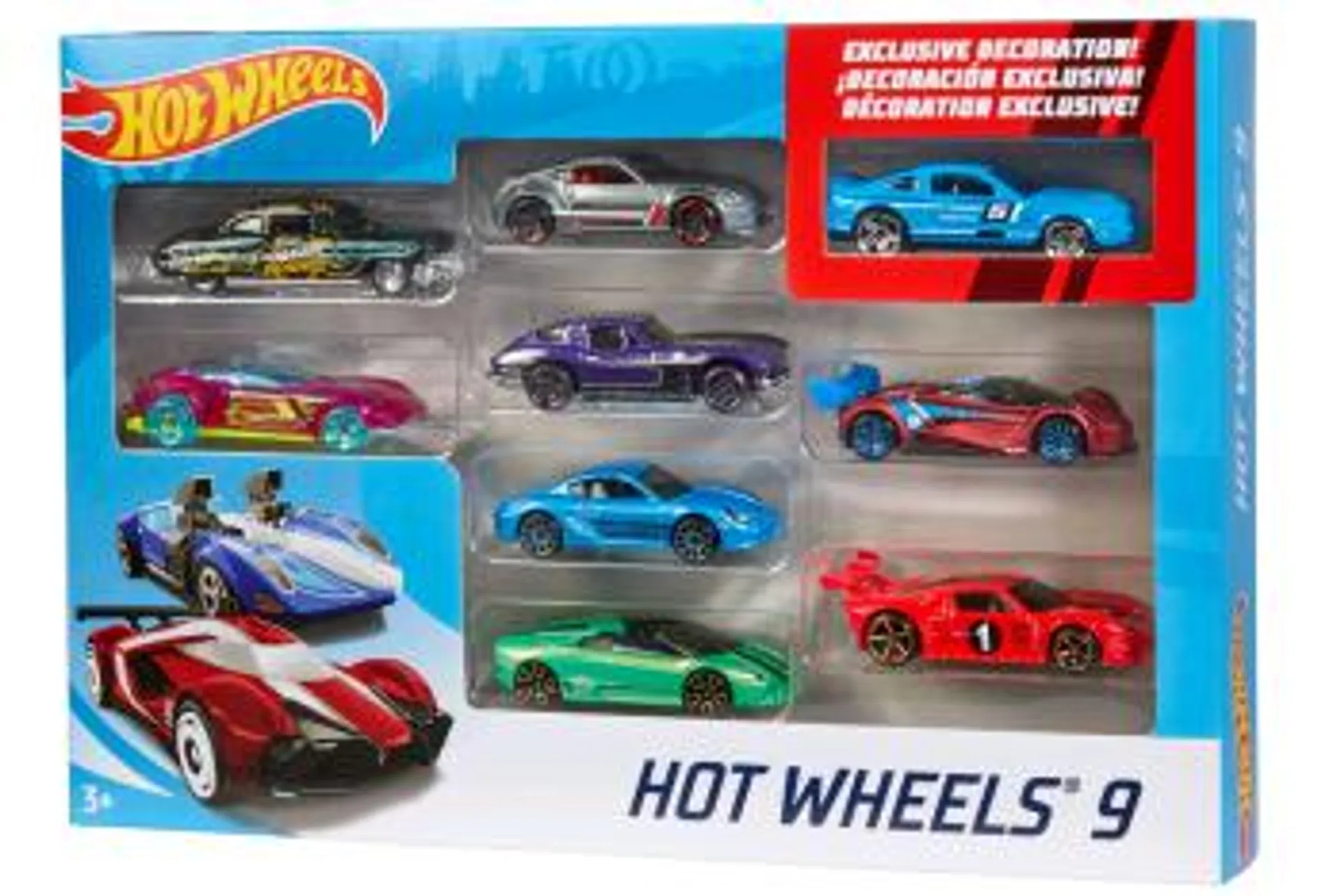 Hot Wheels - Basic Cars - 9 Pack