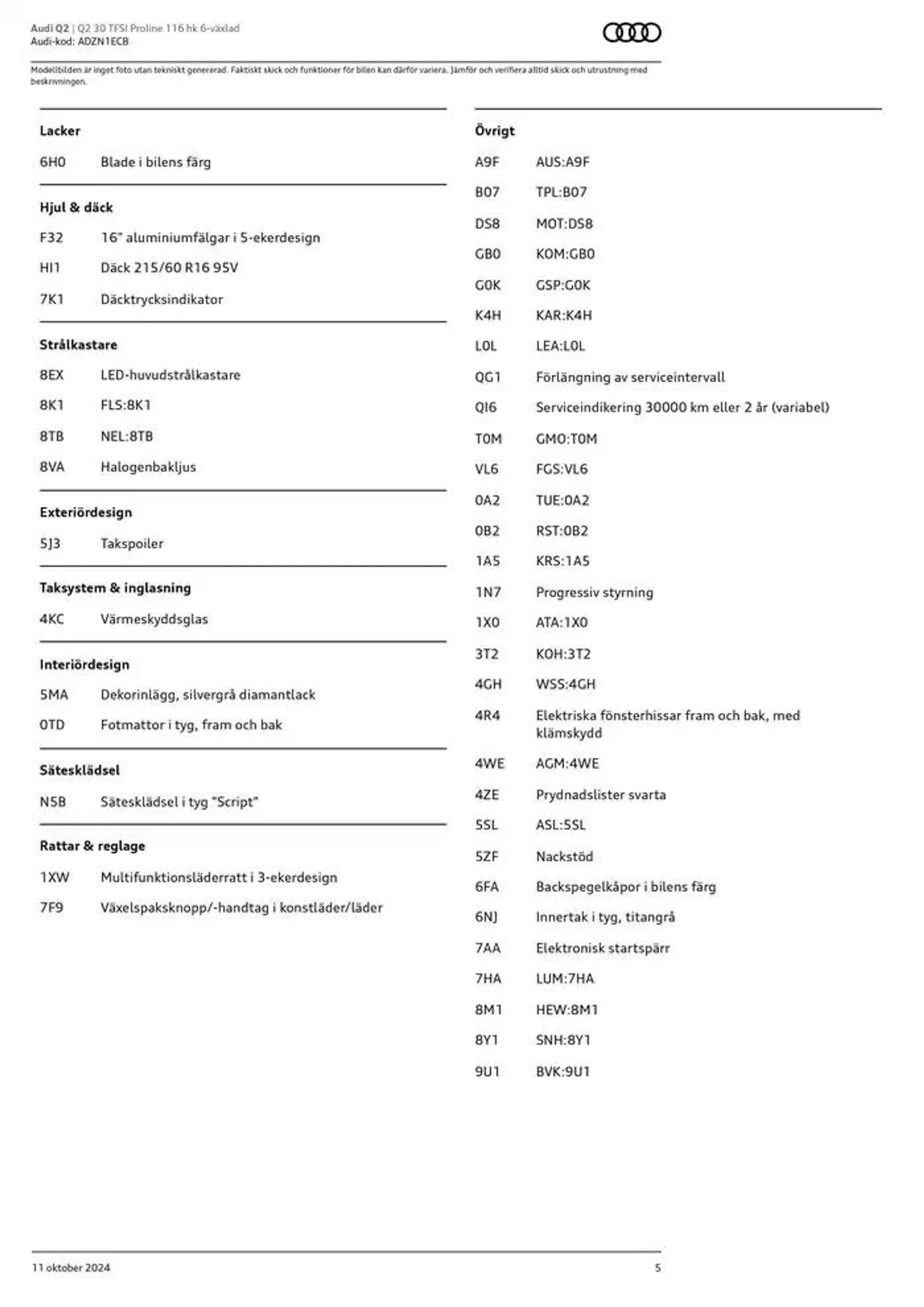 Audi Q2 från 11 oktober till 11 oktober 2025 - Reklamblad sidor 5