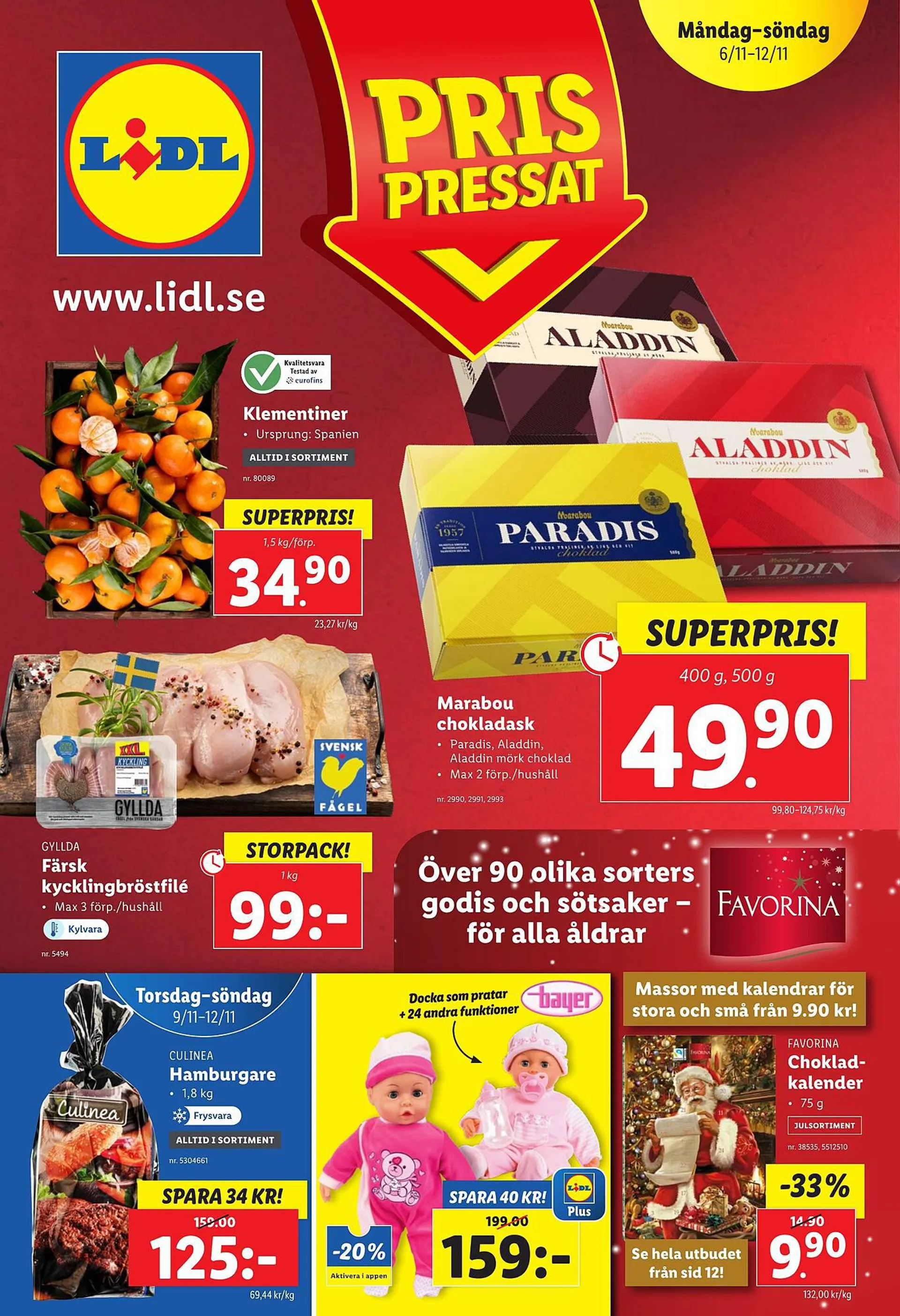 Lidl reklamblad från 6 november till 12 november 2023 - Reklamblad sidor 1