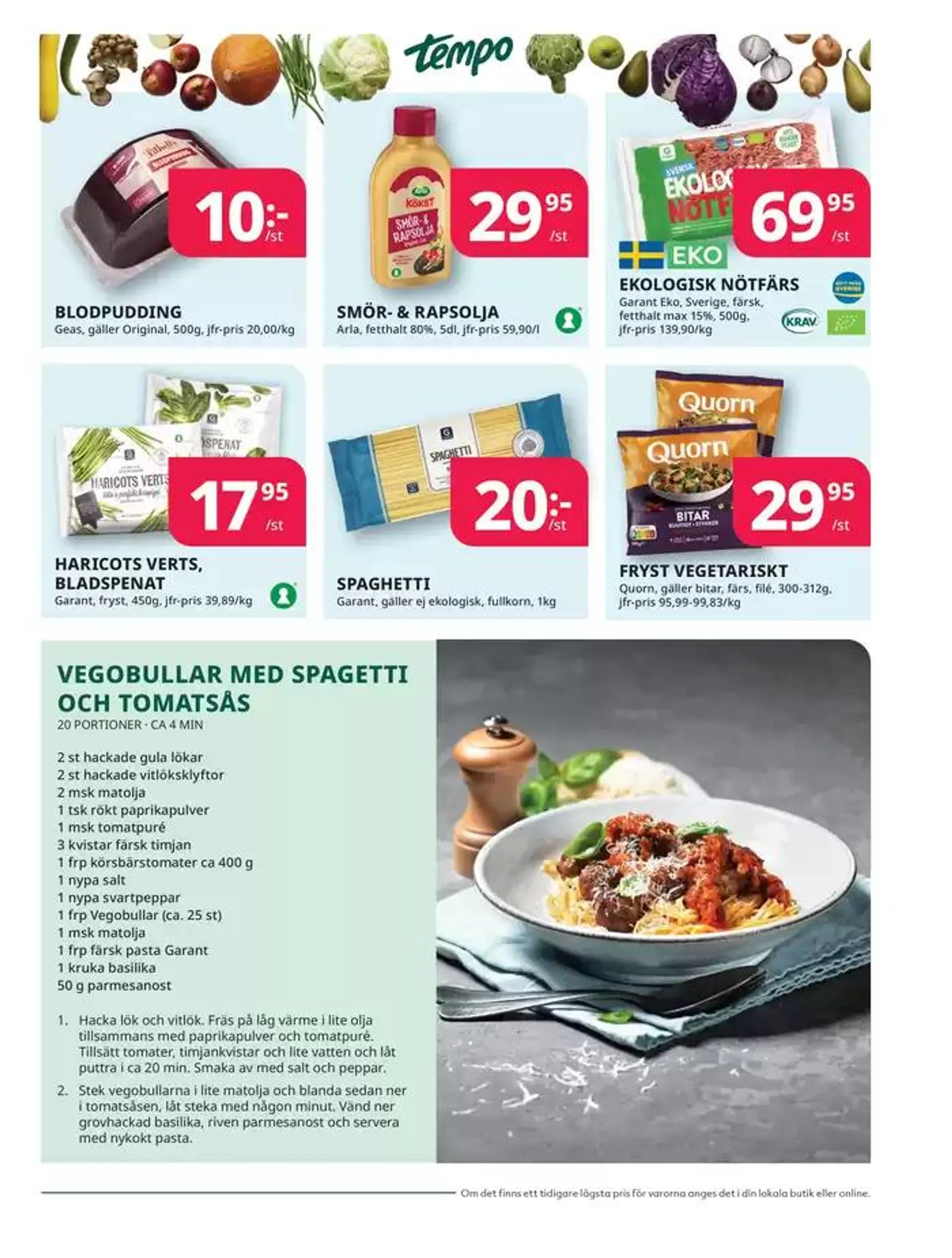 Veckans erbjudanden Tempo från 15 oktober till 29 oktober 2024 - Reklamblad sidor 7