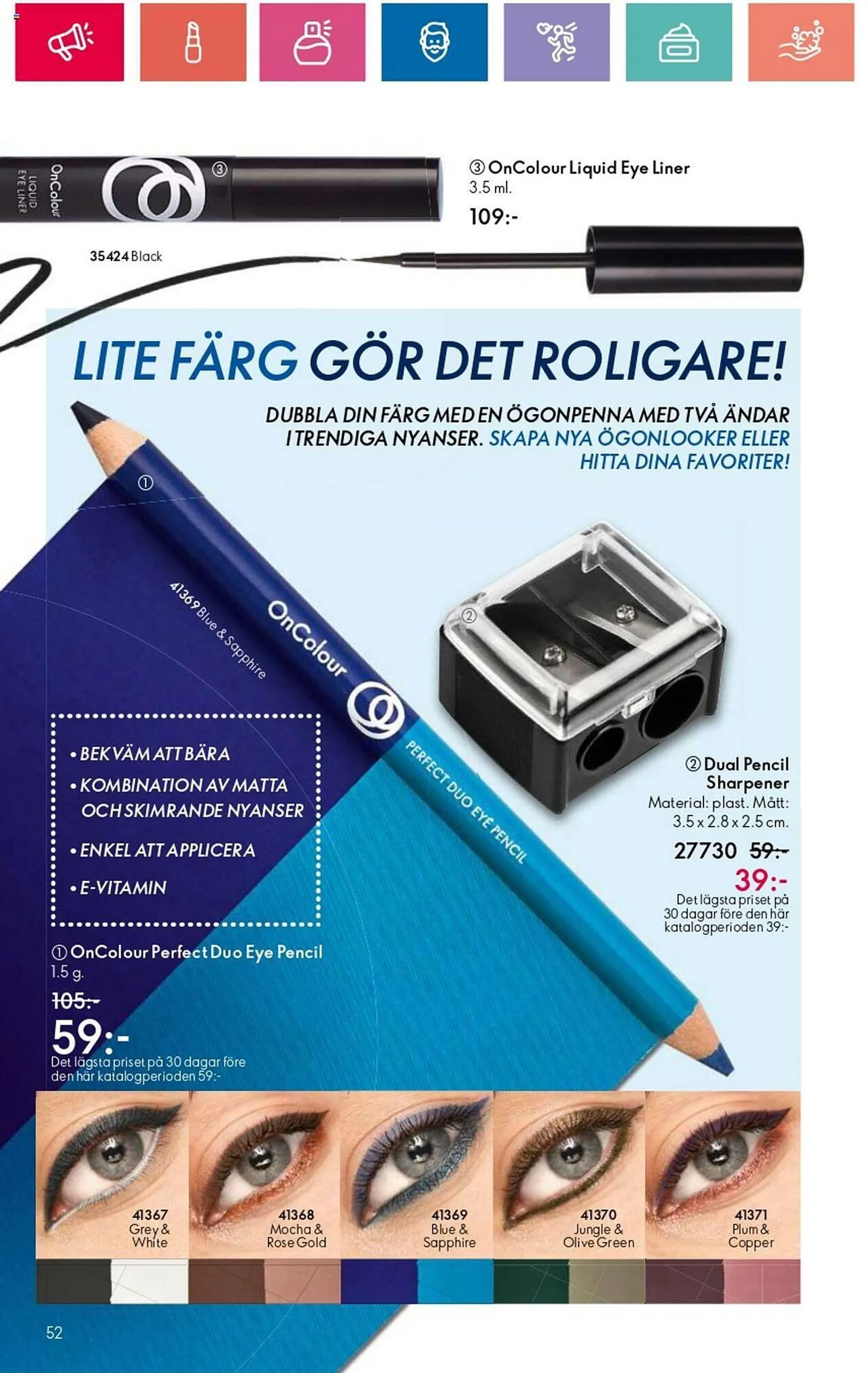 Oriflame reklamblad från 1 augusti till 21 augusti 2024 - Reklamblad sidor 52