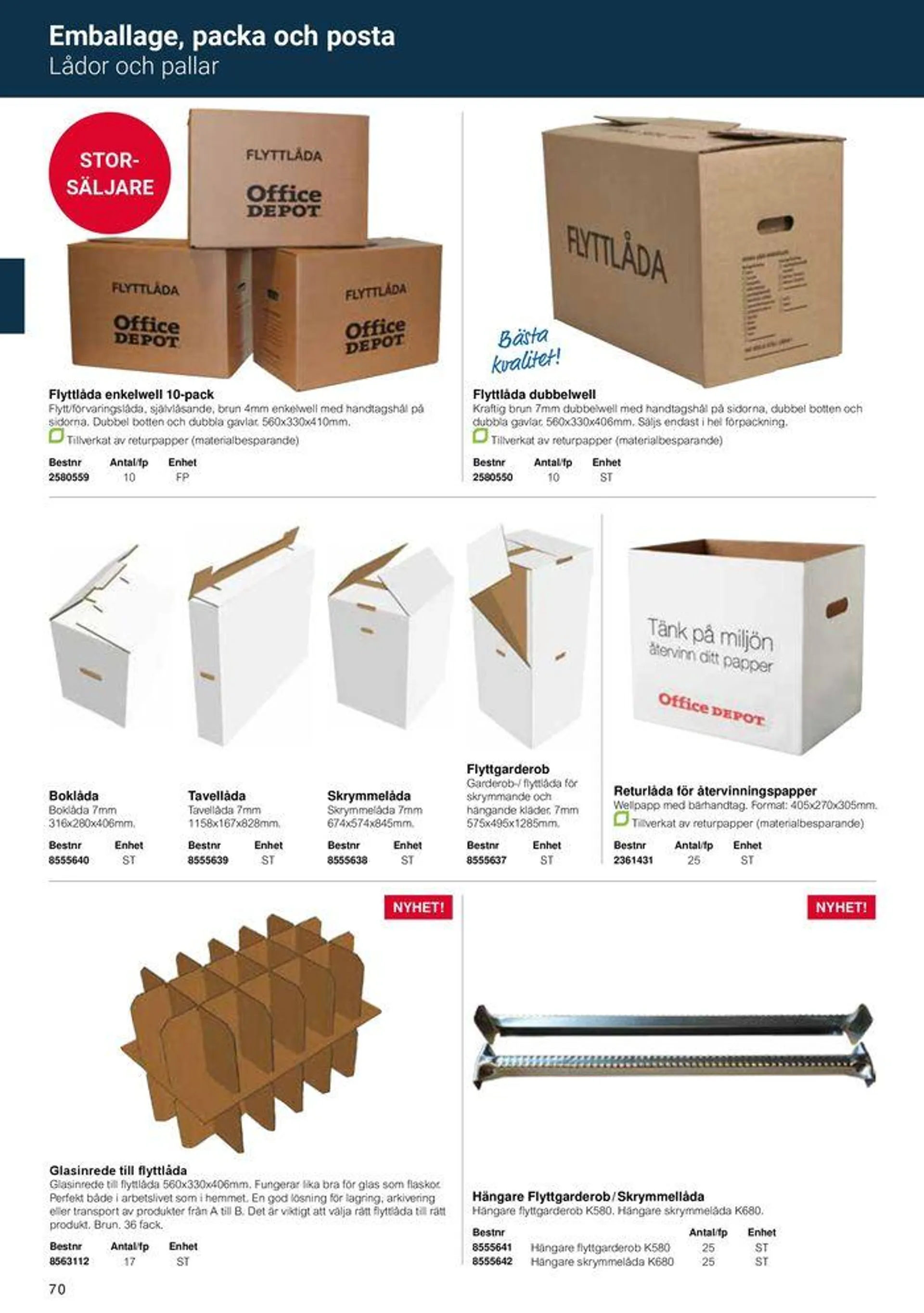 Office Depot - Kontorskatalog 2024 från 6 maj till 31 december 2024 - Reklamblad sidor 72