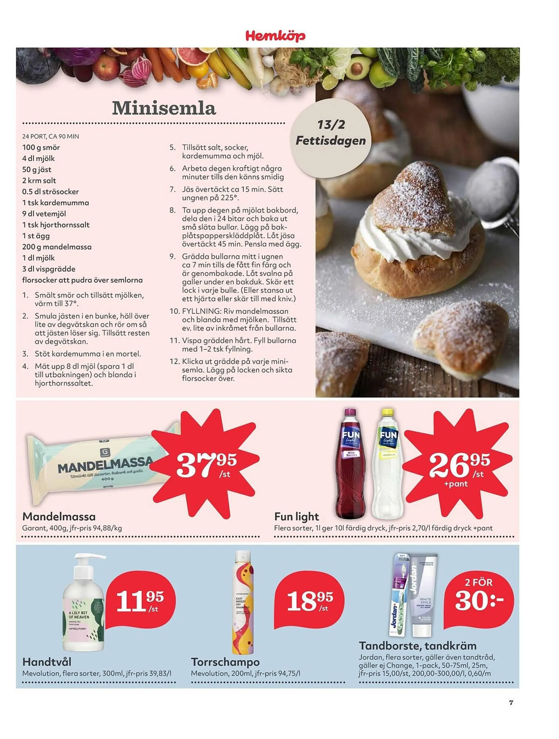 Hemköp reklamblad från 12 februari till 18 februari 2024 - Reklamblad sidor 7