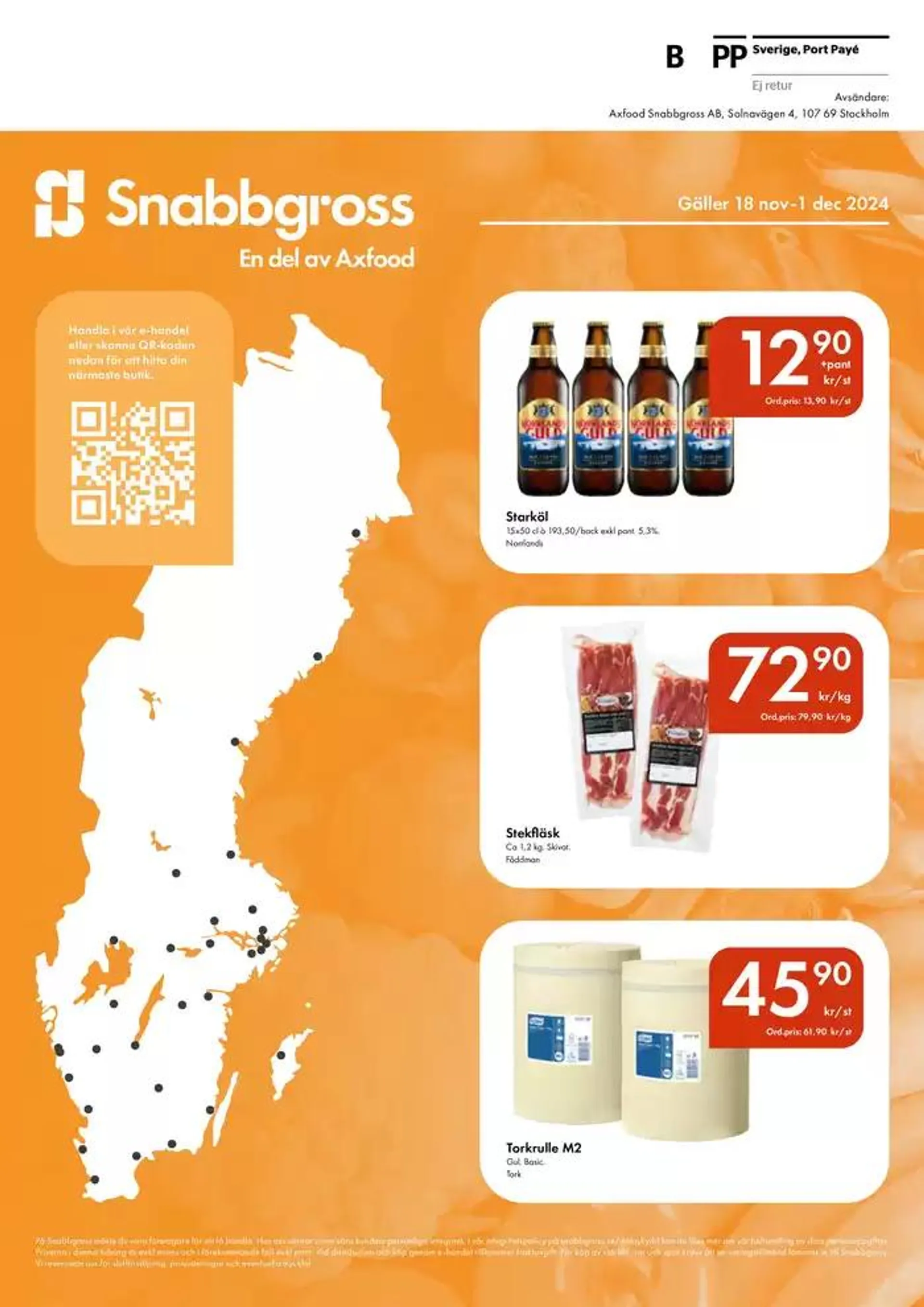 Snabbgross Kampanjblad v. 47–48 från 18 november till 2 december 2024 - Reklamblad sidor 12