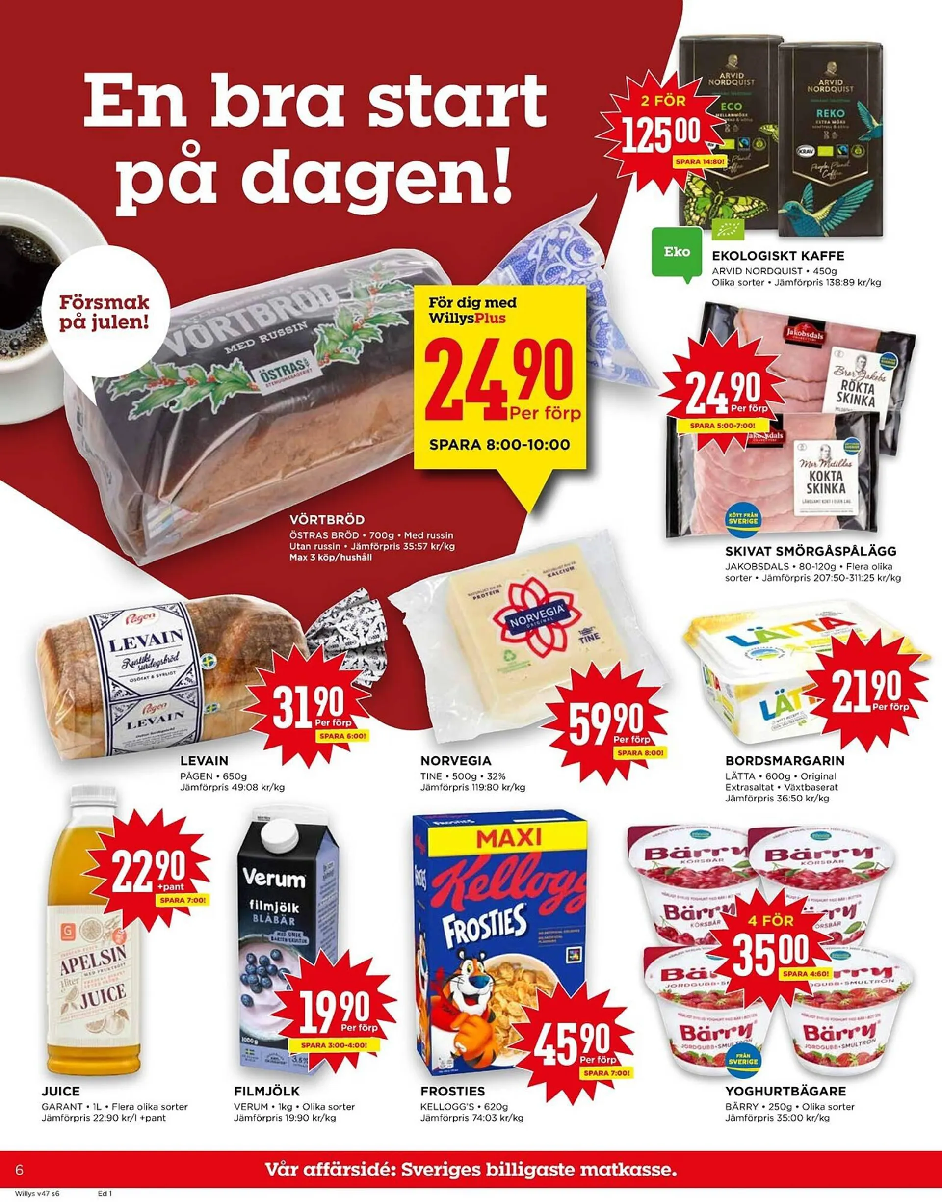 Willys reklamblad från 20 november till 26 november 2023 - Reklamblad sidor 6