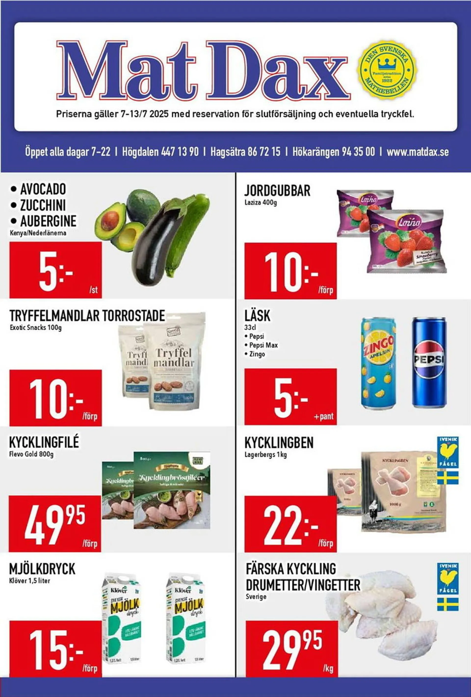Matdax reklamblad - 1