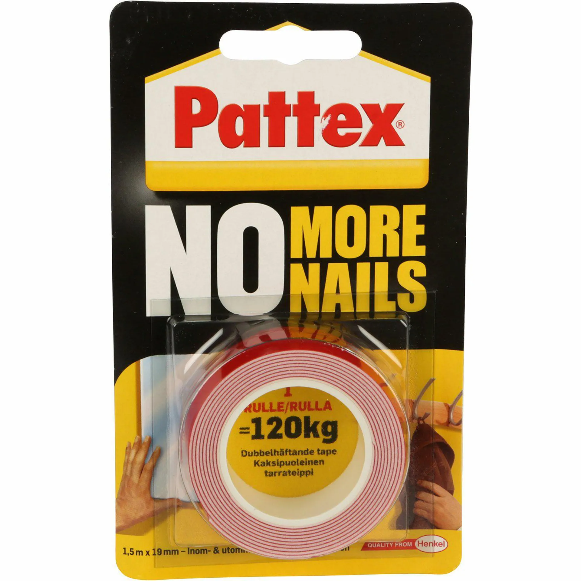 Dubbelhäftande tejp Pattex No More Nails