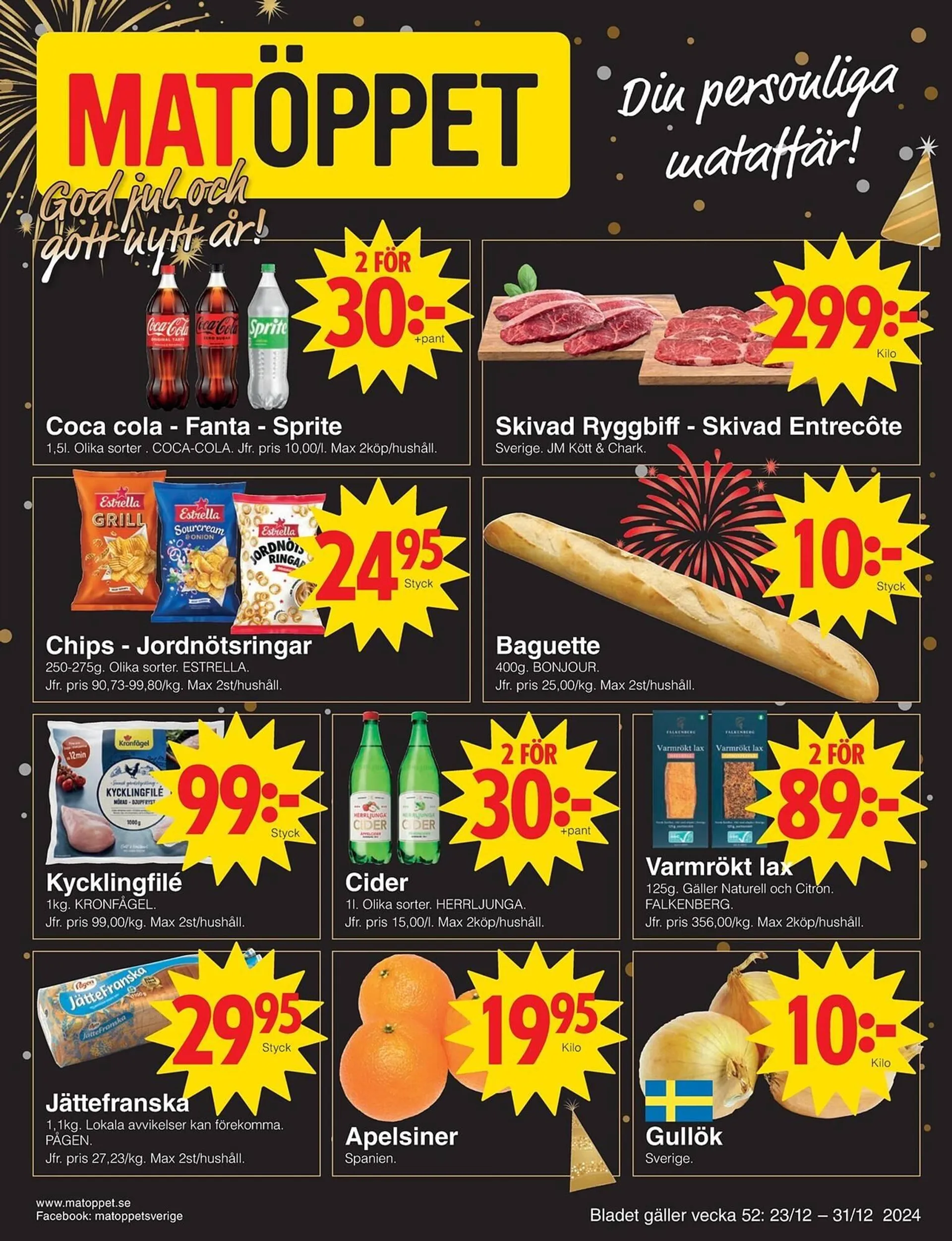 Matöppet reklamblad - 1