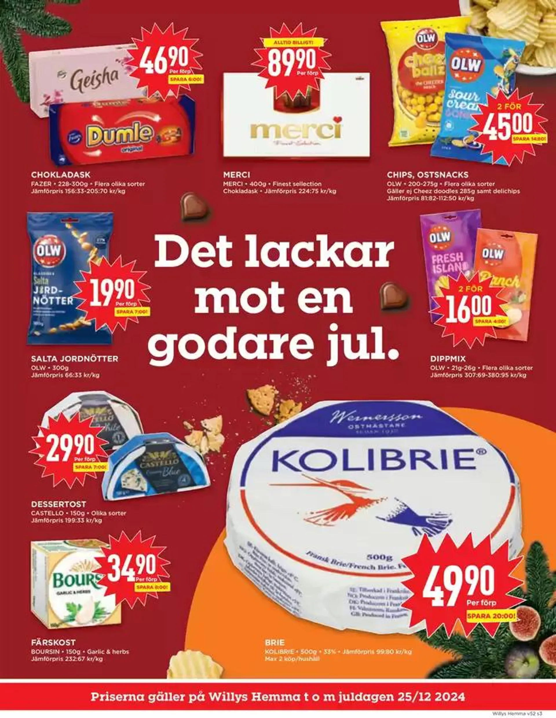 Willys Erbjudanden från 16 december till 22 december 2024 - Reklamblad sidor 3