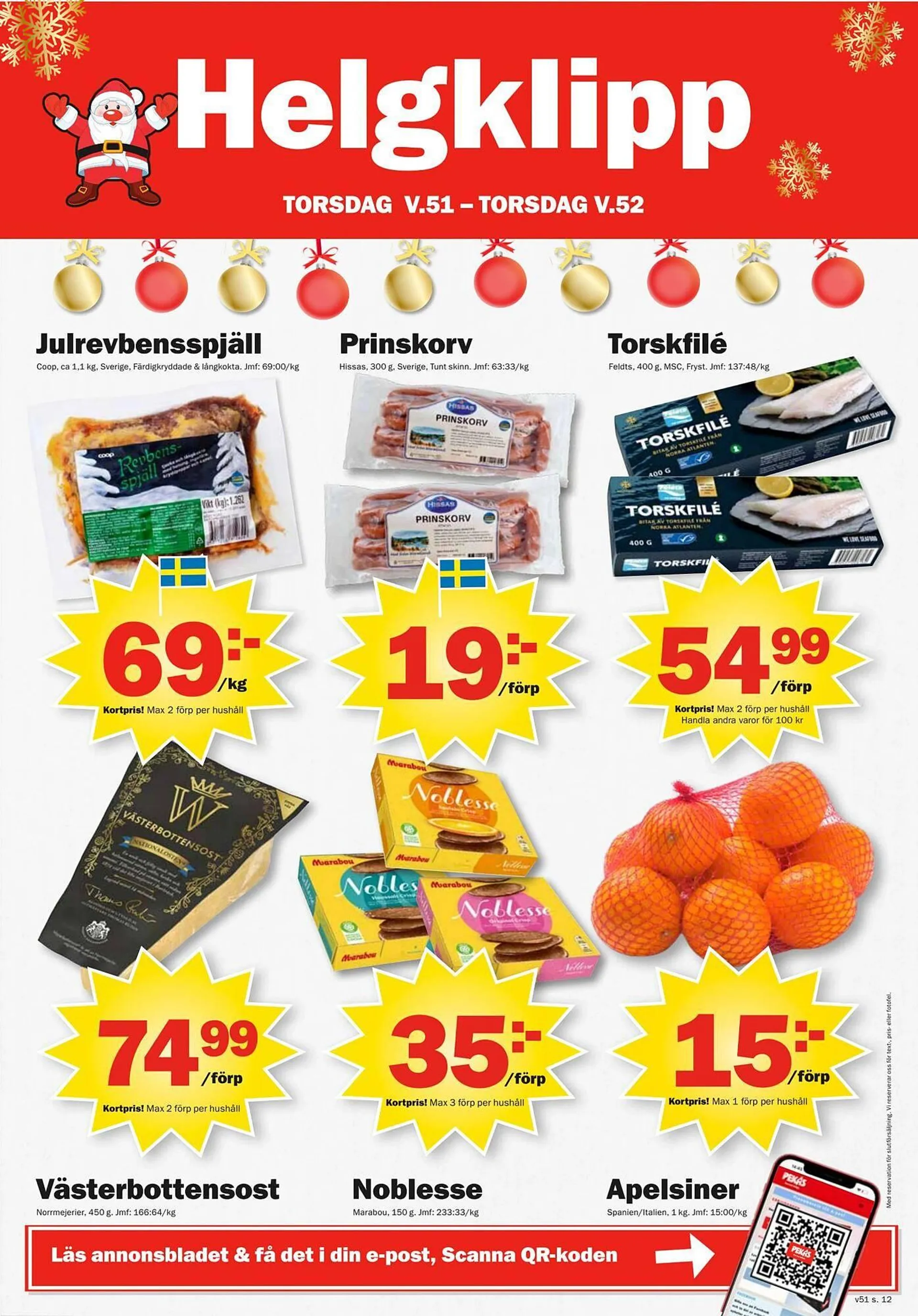 Pekås reklamblad från 15 december till 26 december 2024 - Reklamblad sidor 12