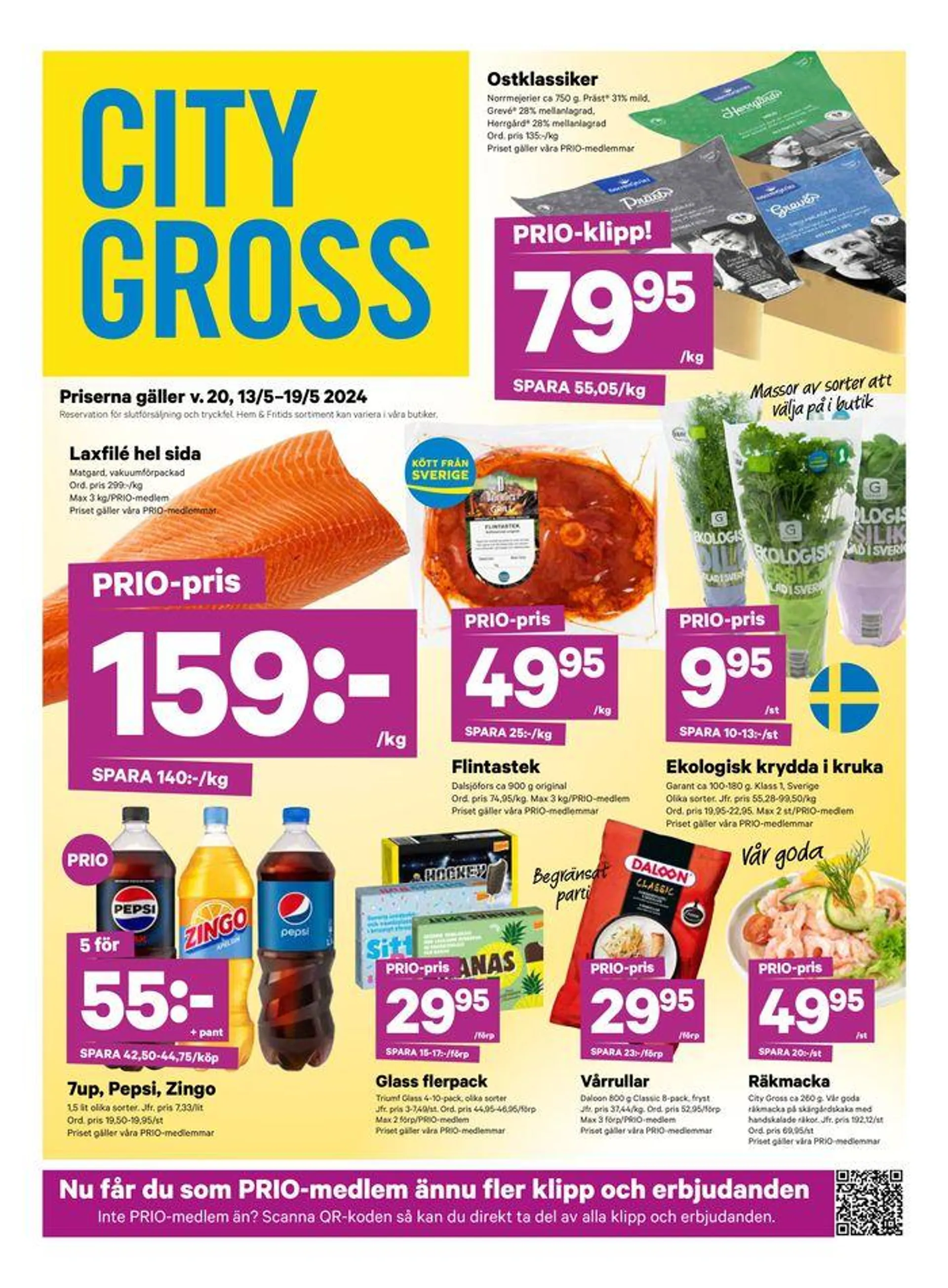 City Gross Erbjudanden från 13 maj till 19 maj 2024 - Reklamblad sidor 1