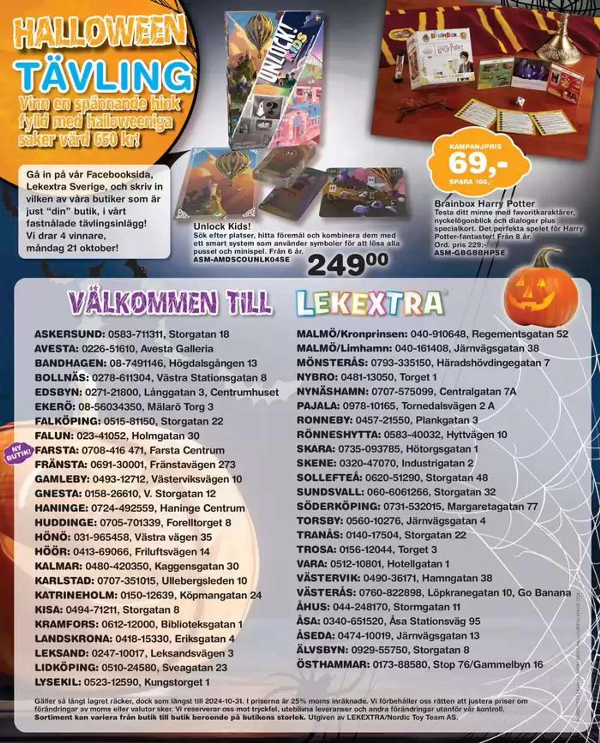 Halloween med Lekextra från 12 oktober till 26 oktober 2024 - Reklamblad sidor 16