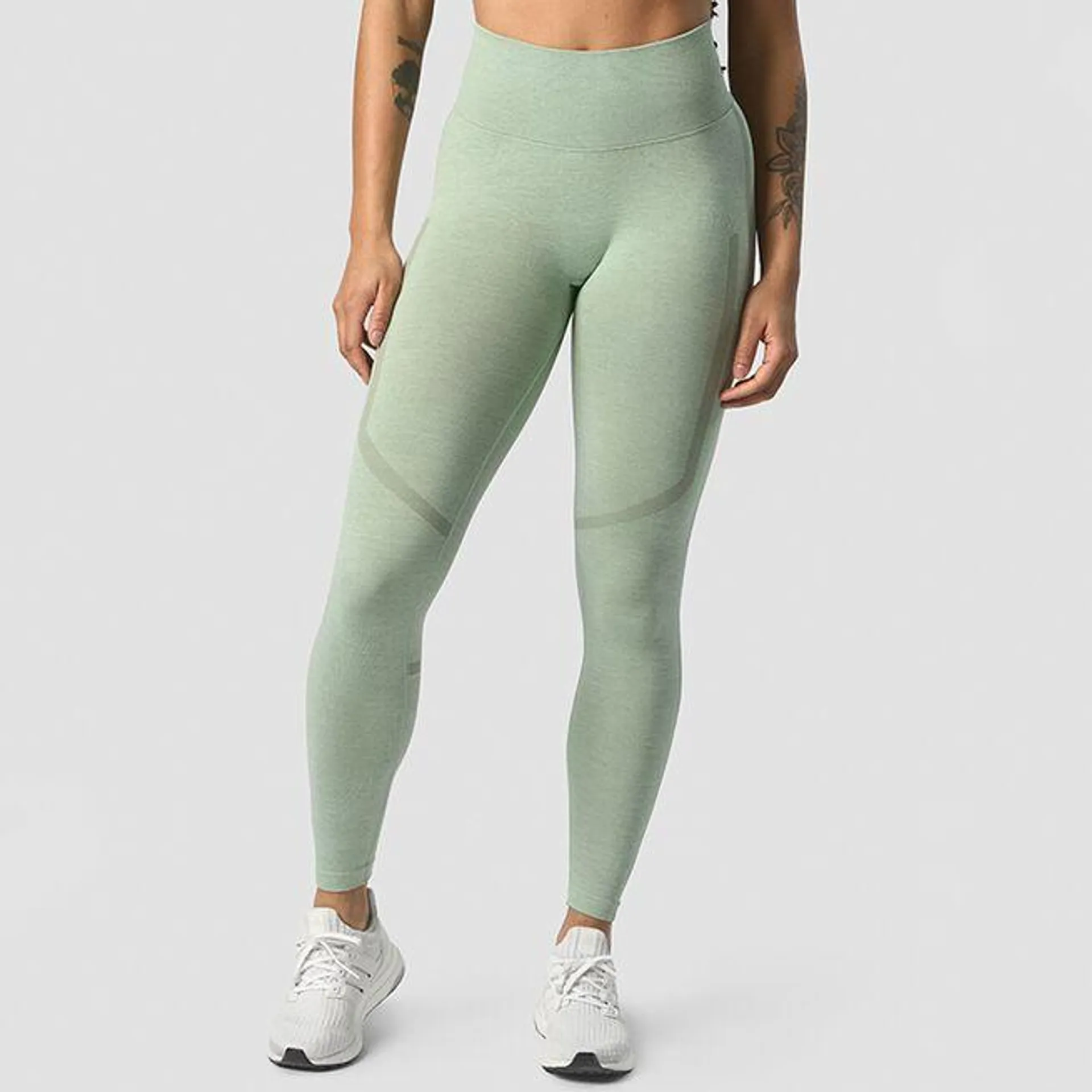 Rush Seamless Tights, Ice Green Melange