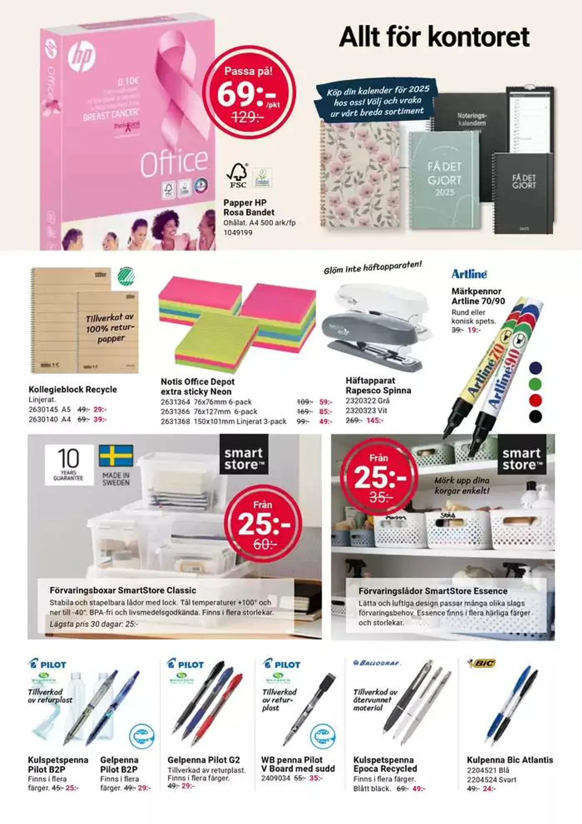 Office Depot - Månadens kampanjblad från 1 oktober till 15 oktober 2024 - Reklamblad sidor 6