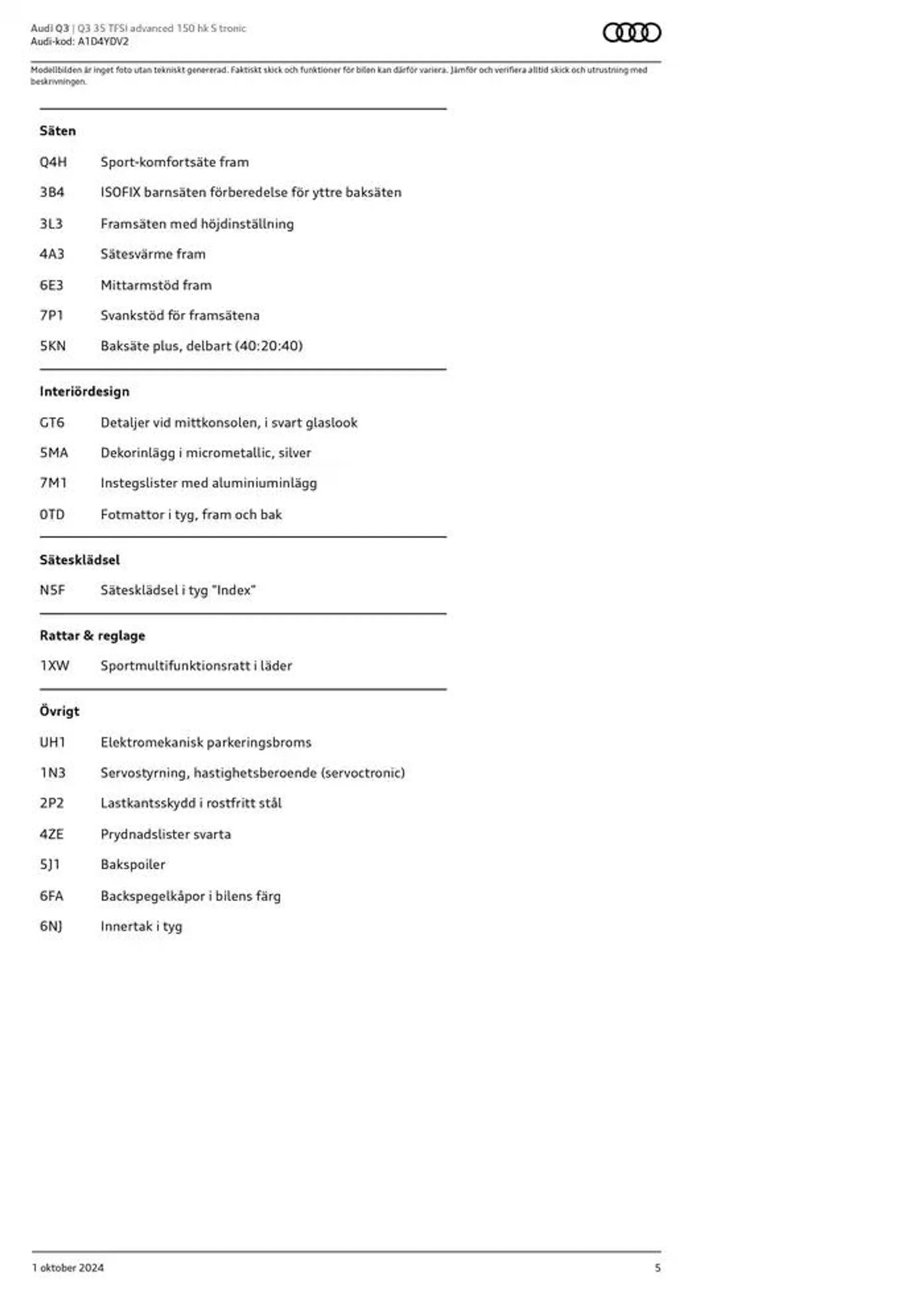 Audi Q3 från 1 oktober till 1 oktober 2025 - Reklamblad sidor 5