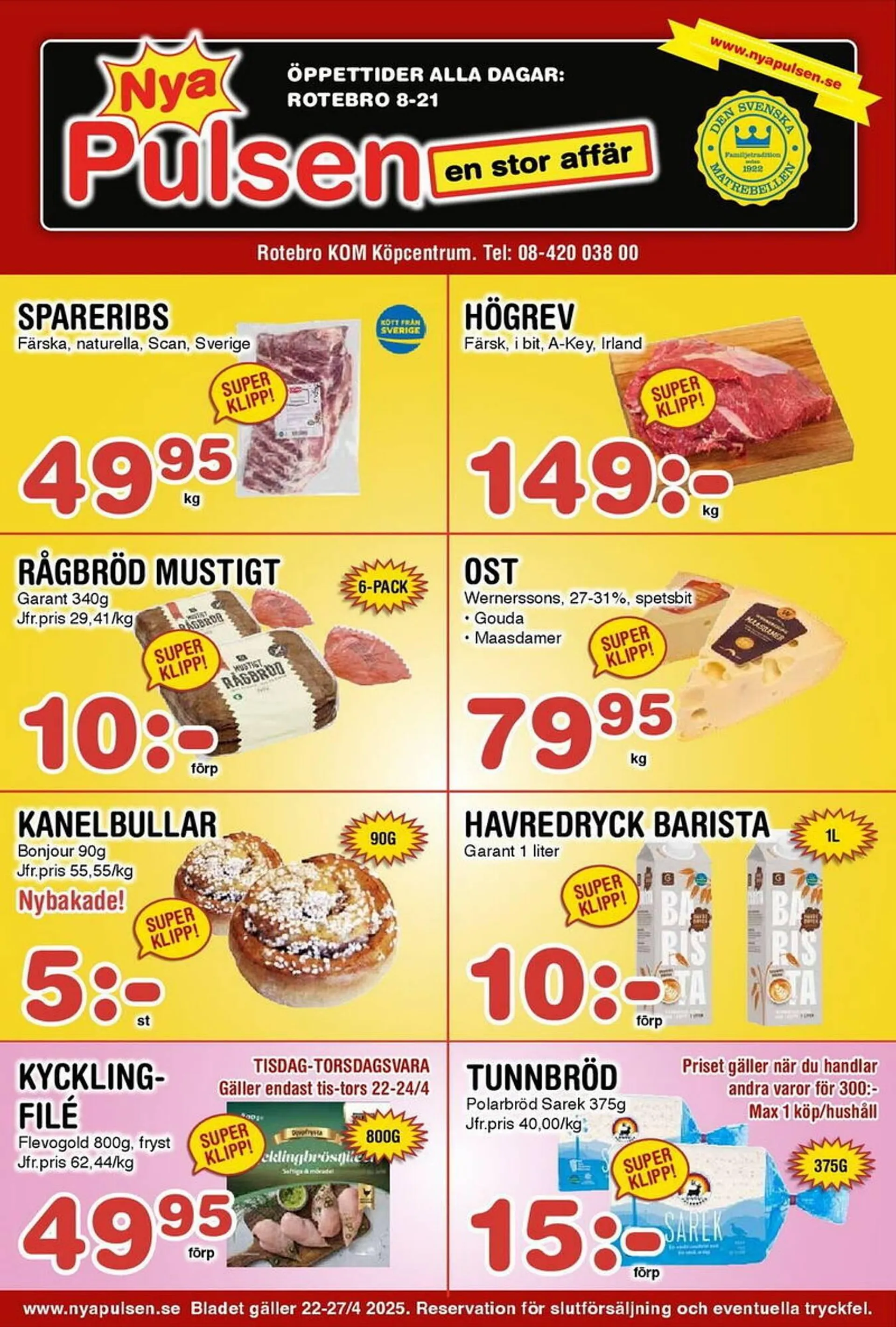 Nya Pulsen reklamblad - 1