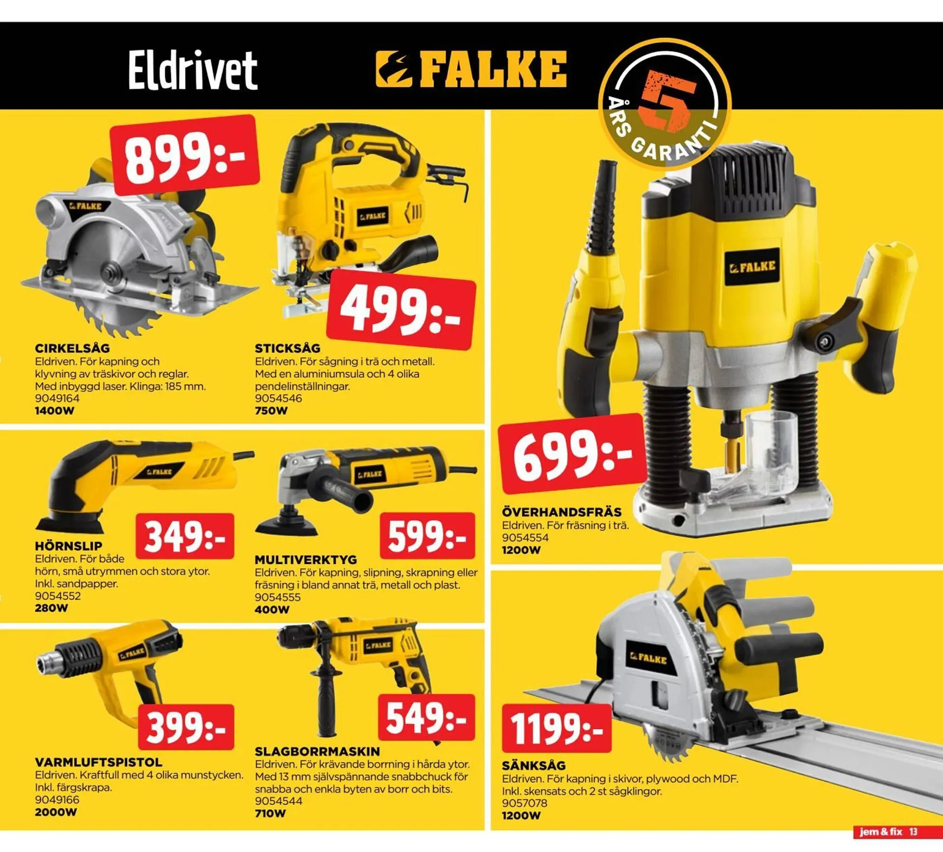 Jem&Fix reklamblad från 8 september till 22 september 2024 - Reklamblad sidor 13