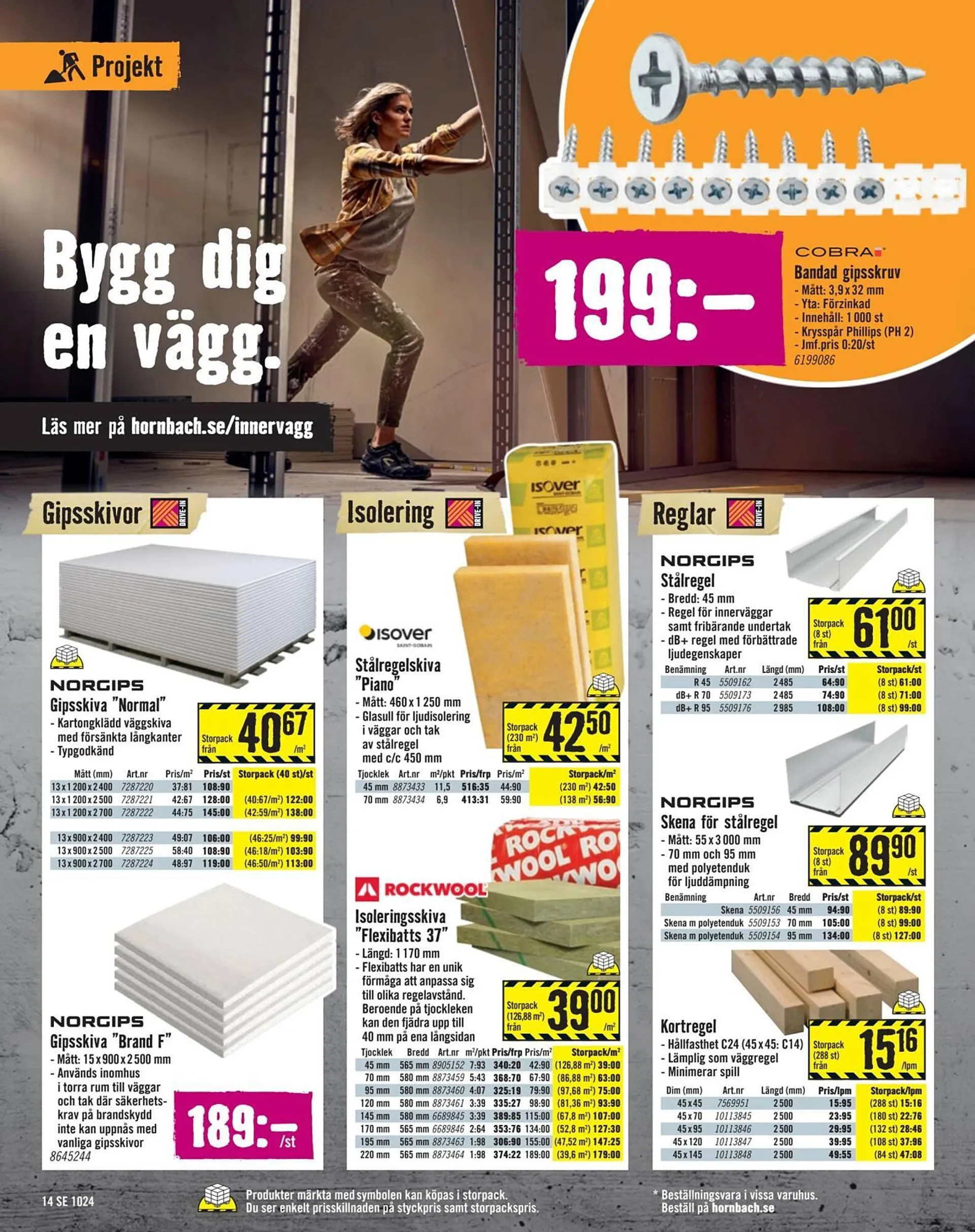 Hornbach reklamblad från 27 september till 23 oktober 2024 - Reklamblad sidor 14