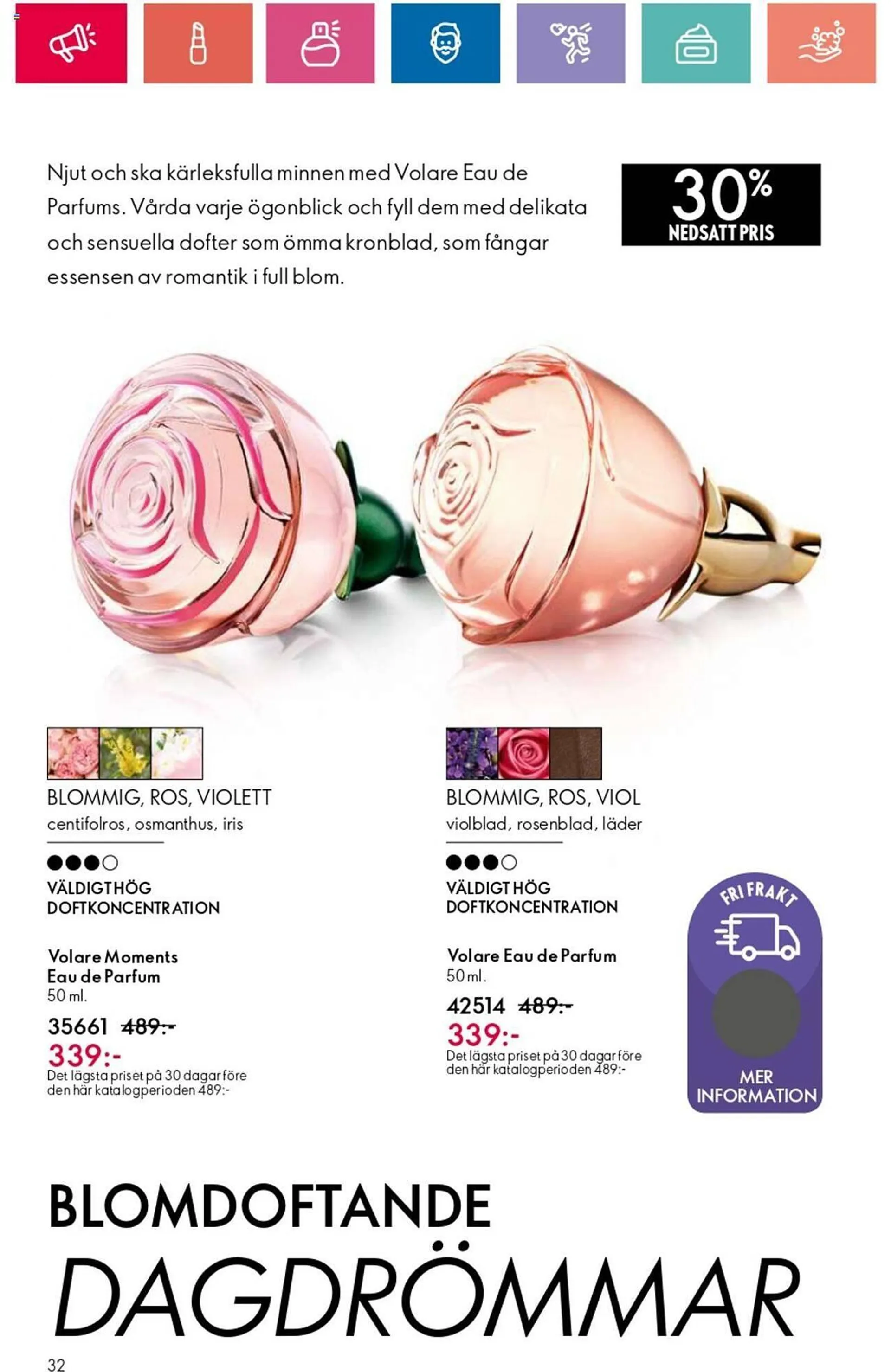 Oriflame reklamblad från 1 augusti till 21 augusti 2024 - Reklamblad sidor 32