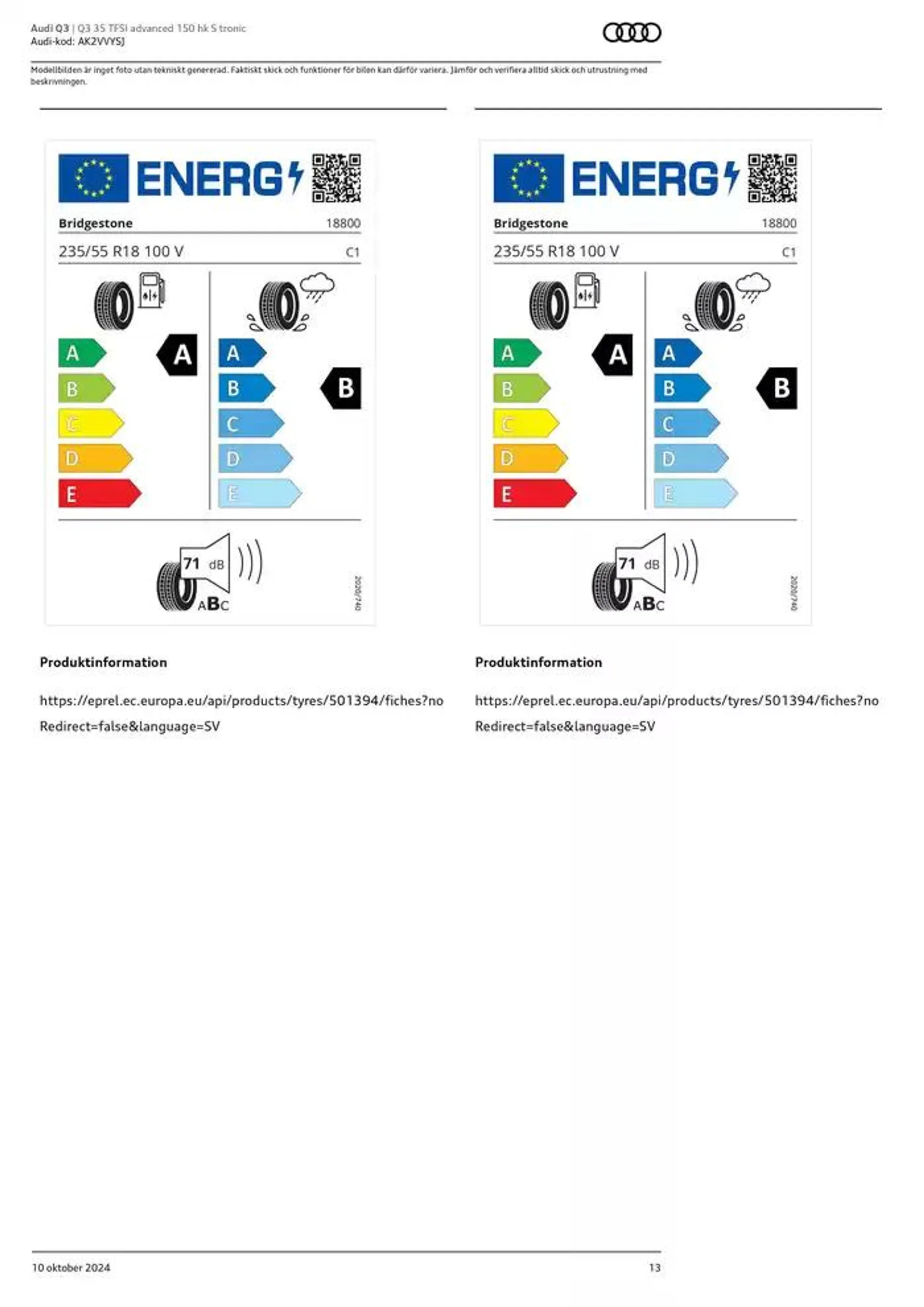 Audi Q3 från 10 oktober till 10 oktober 2025 - Reklamblad sidor 13