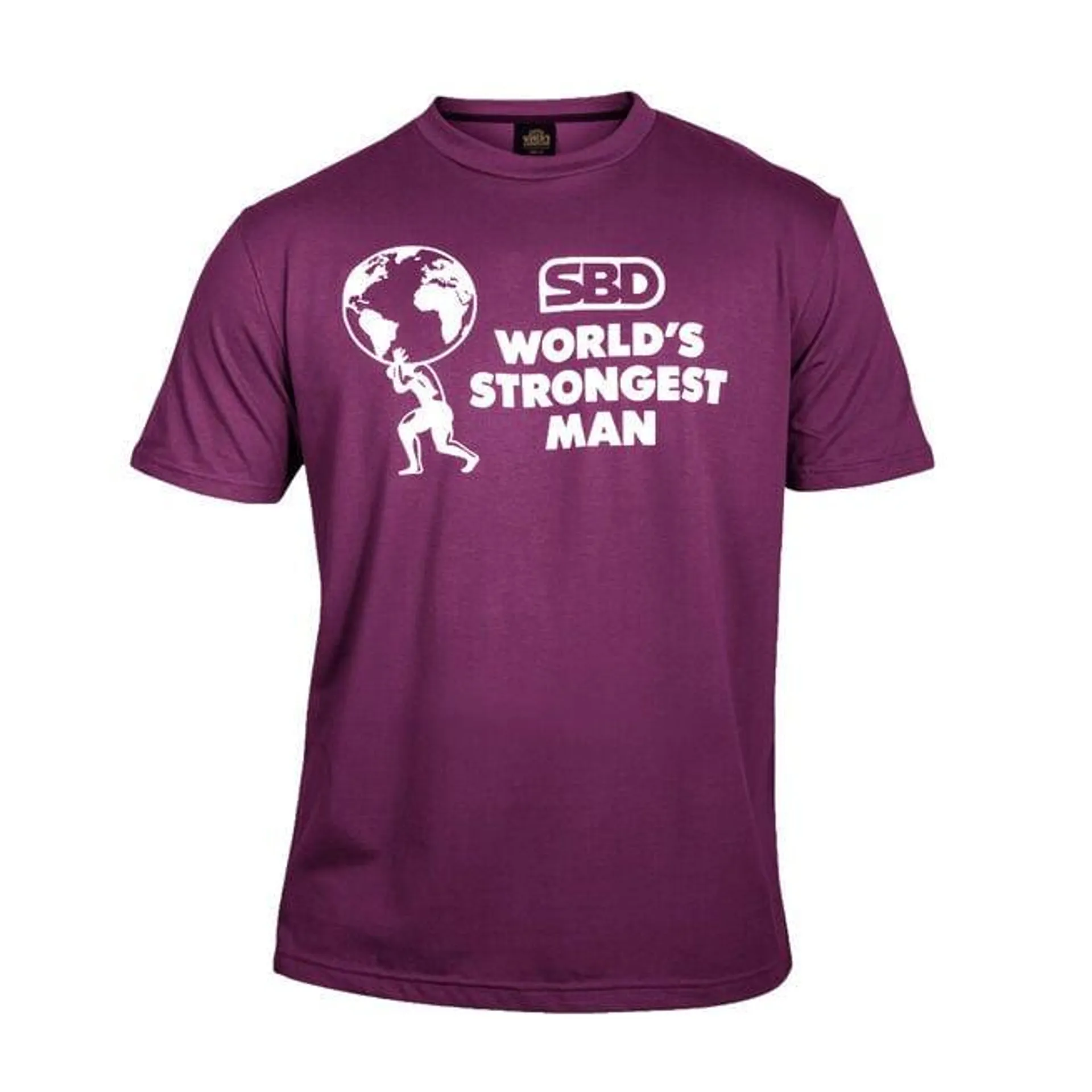 SBD World's Strongest Man T Shirt Dam Lila