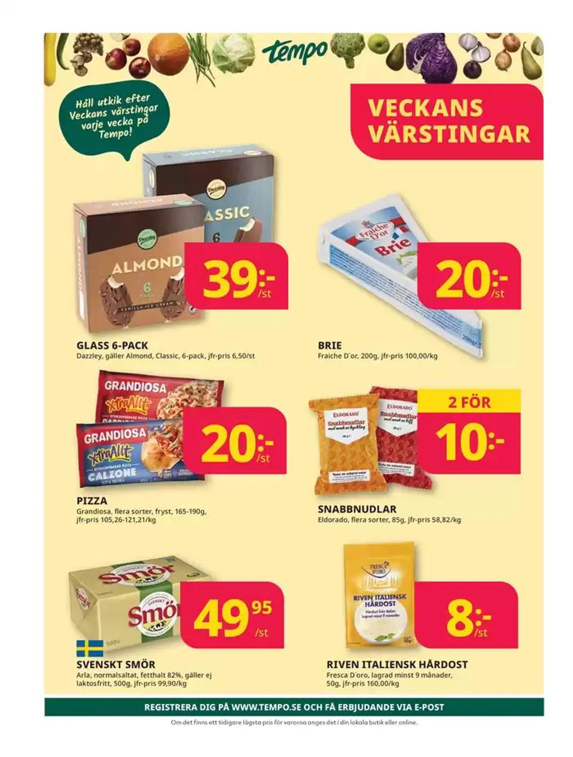 Veckans erbjudanden Tempo från 30 september till 14 oktober 2024 - Reklamblad sidor 4