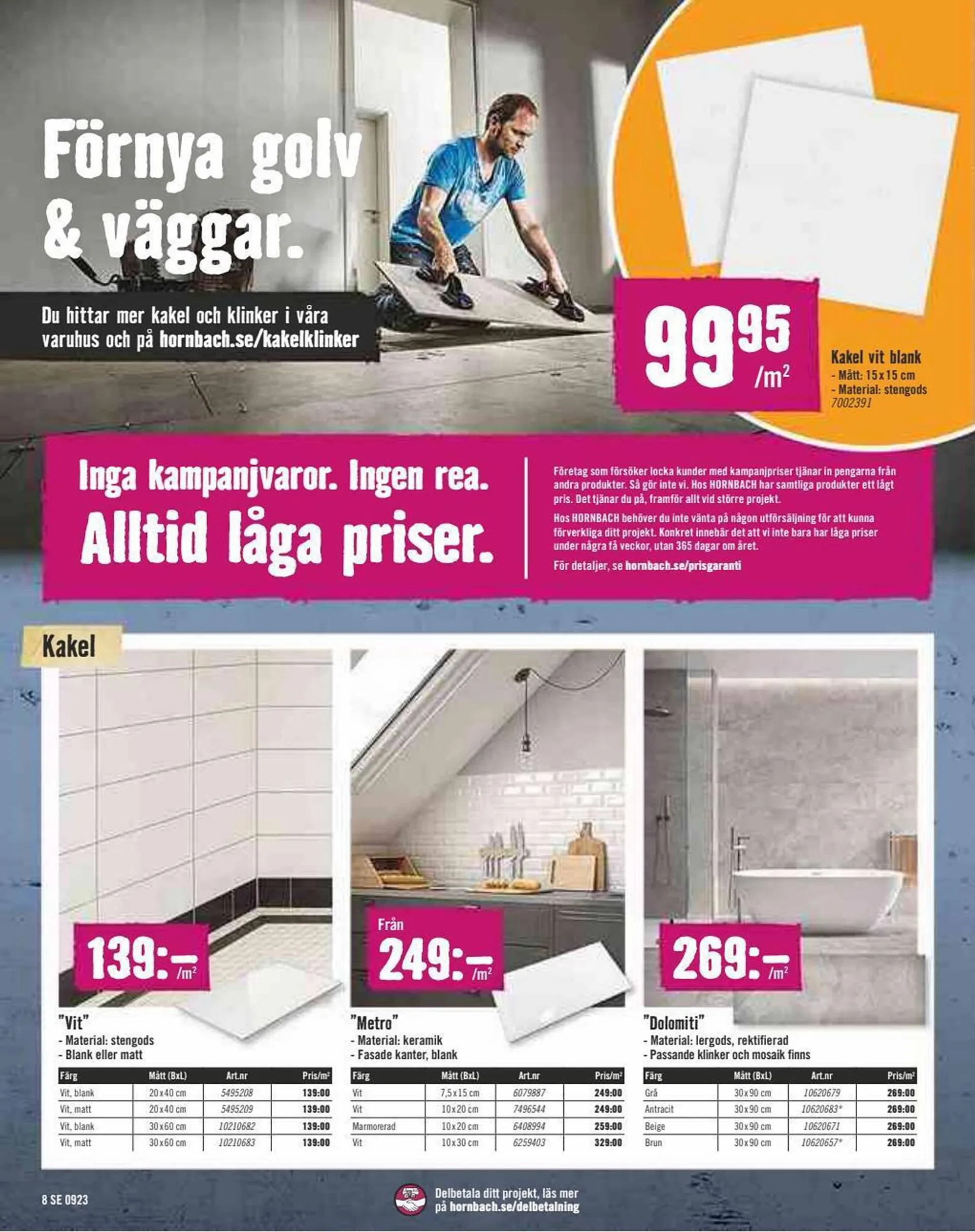 Hornbach reklamblad från 1 september till 27 september 2023 - Reklamblad sidor 8