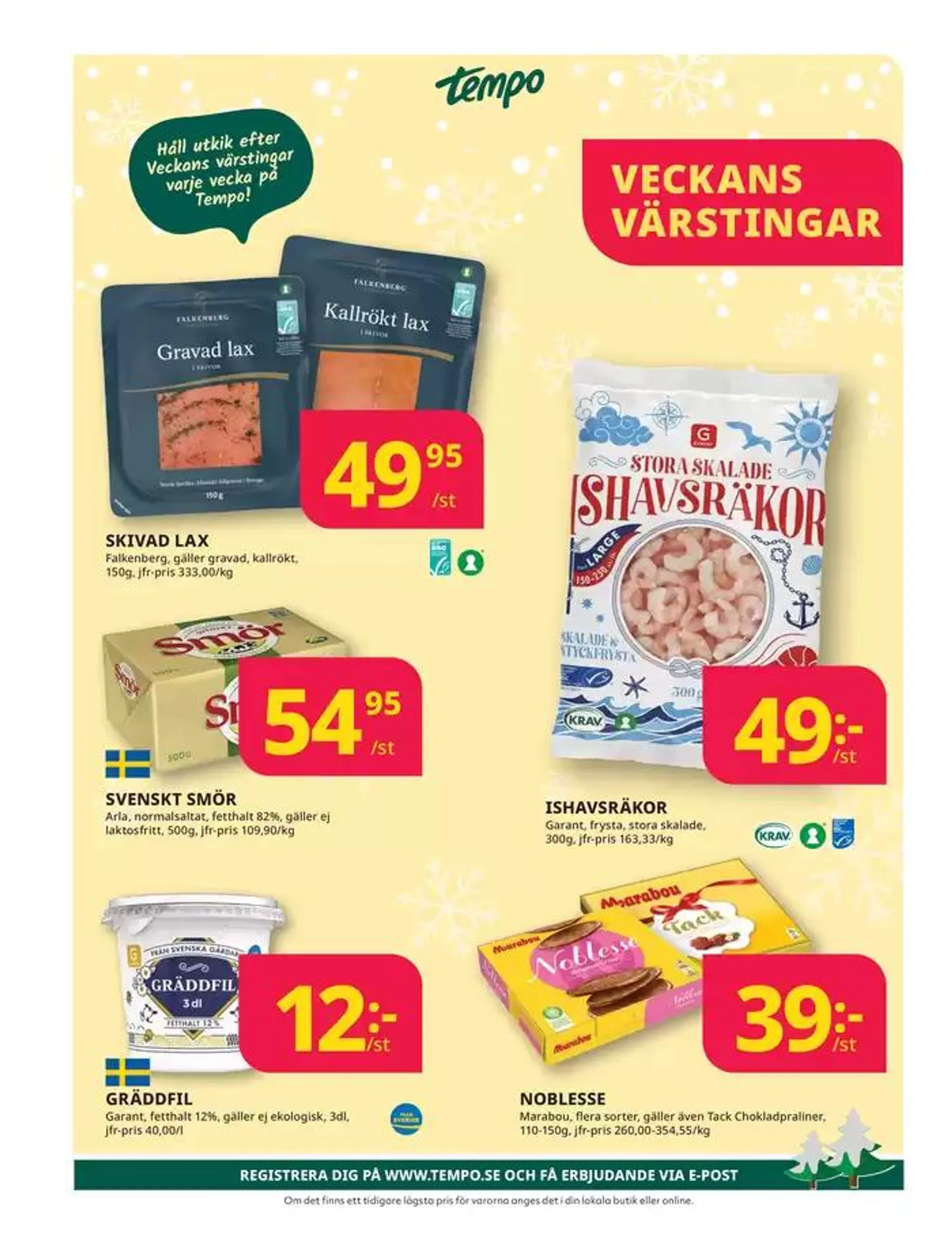 Veckans erbjudanden Tempo från 16 december till 30 december 2024 - Reklamblad sidor 8