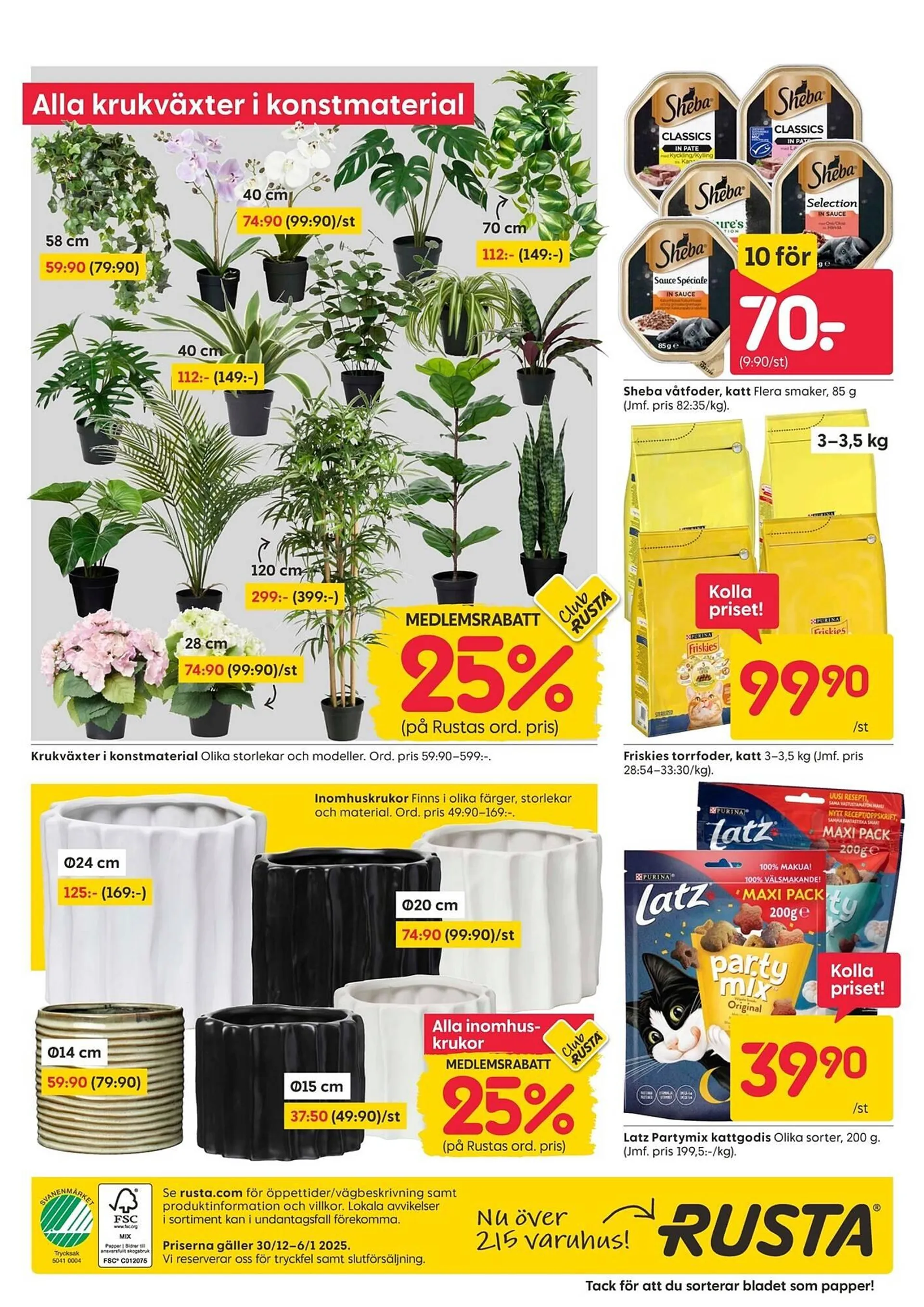 Rusta reklamblad från 30 december till 6 januari 2025 - Reklamblad sidor 12