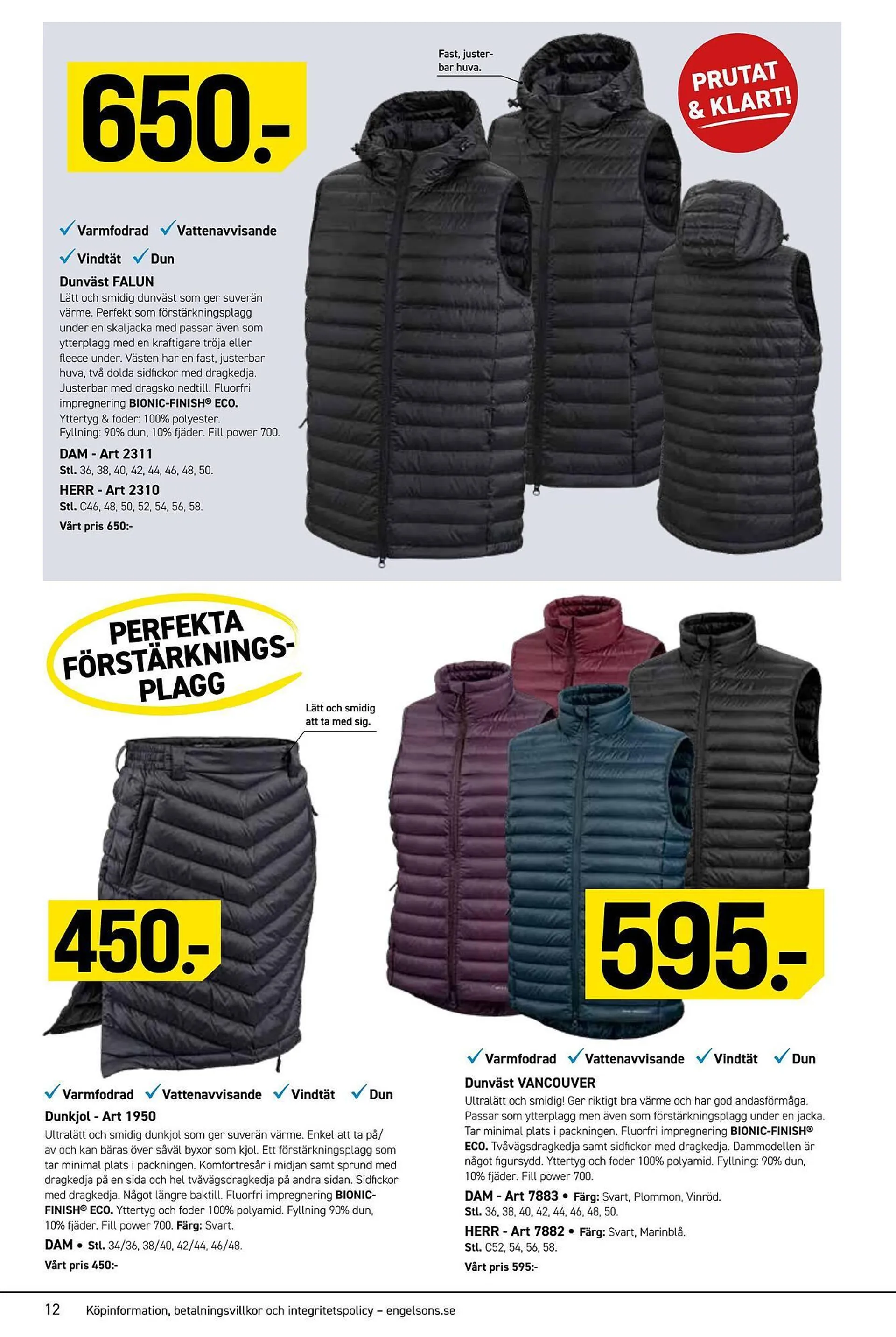 Engelsons reklamblad från 16 oktober till 31 december 2024 - Reklamblad sidor 12