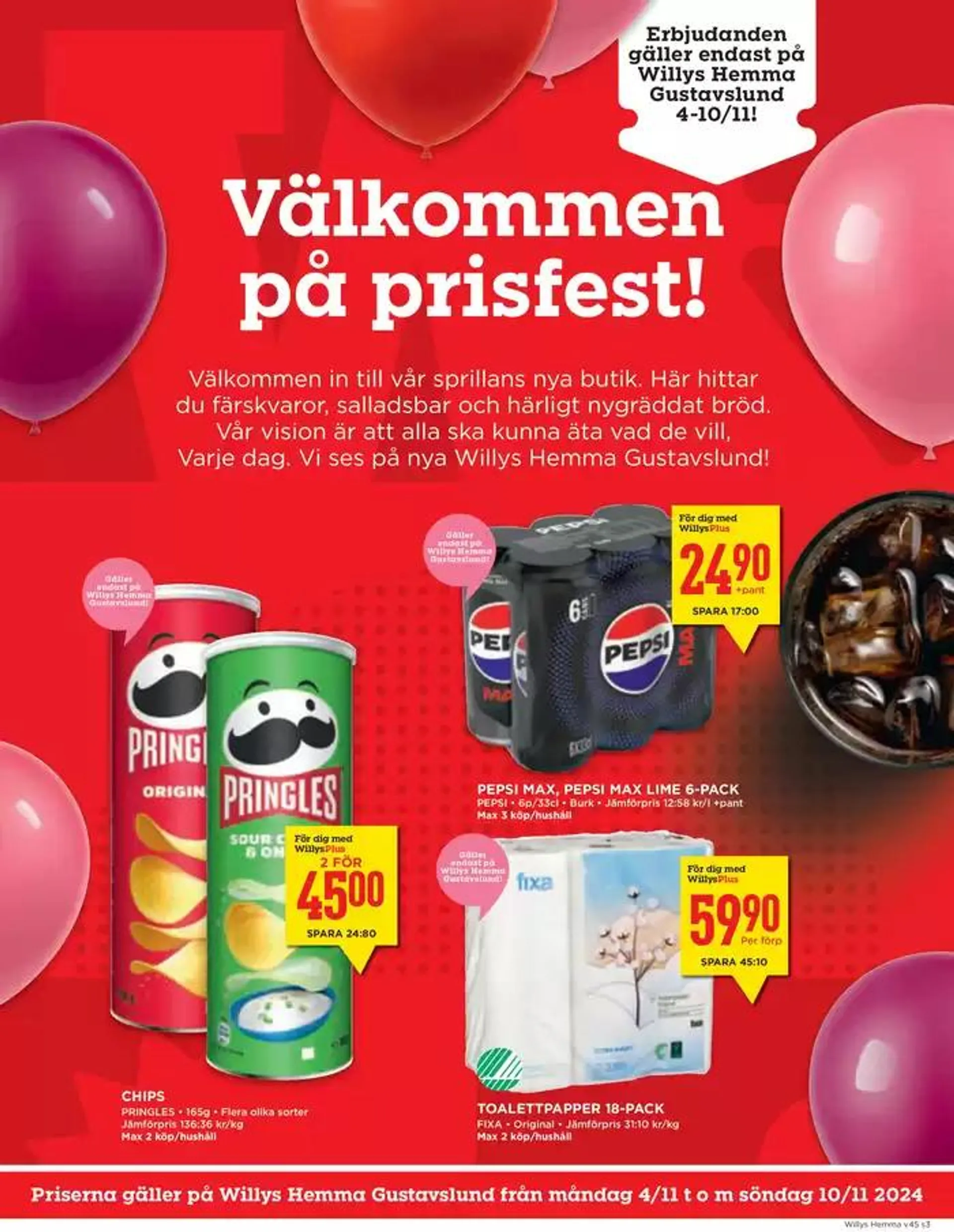 Willys Erbjudanden från 28 oktober till 3 november 2024 - Reklamblad sidor 3