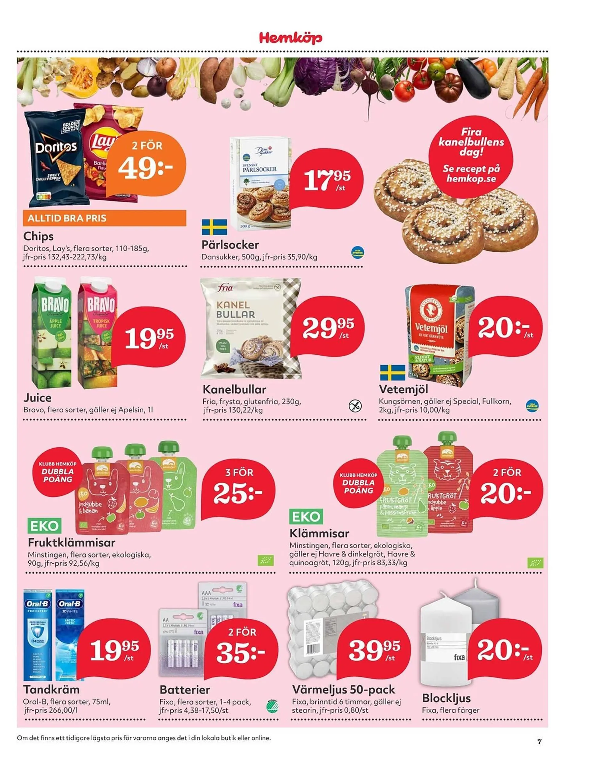 Hemköp reklamblad från 30 september till 6 oktober 2024 - Reklamblad sidor 7